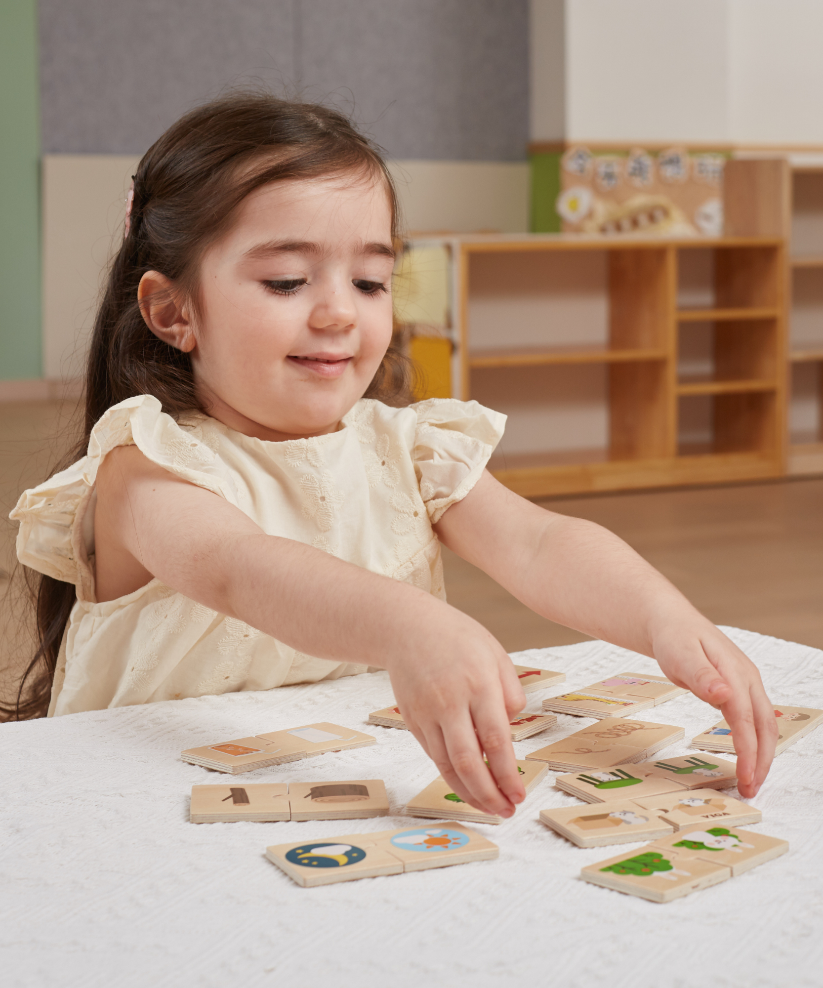 لعبة فيجا أوبوزيتس، أحجية من 24 قطعة، لعبة مونتيسوري خشبية، تُنمّي المهارات الحسية والإدراكية والحركية الدقيقة، غير سامة وصديقة للبيئة، مناسبة للأطفال من سن 18 شهرًا فما فوق