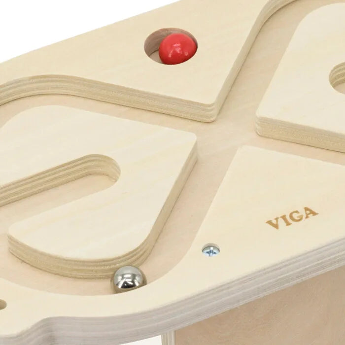 لعبة توازن الجسم من فيجا، أحجية الكرة في المتاهة، لعبة مونتيسوري الخشبية، تُنمّي المهارات الحسية والإدراكية والحركية الدقيقة، لعبة تعليمية للأطفال غير سامة وصديقة للبيئة، مناسبة للأولاد والبنات من عمر 3 سنوات فما فوق