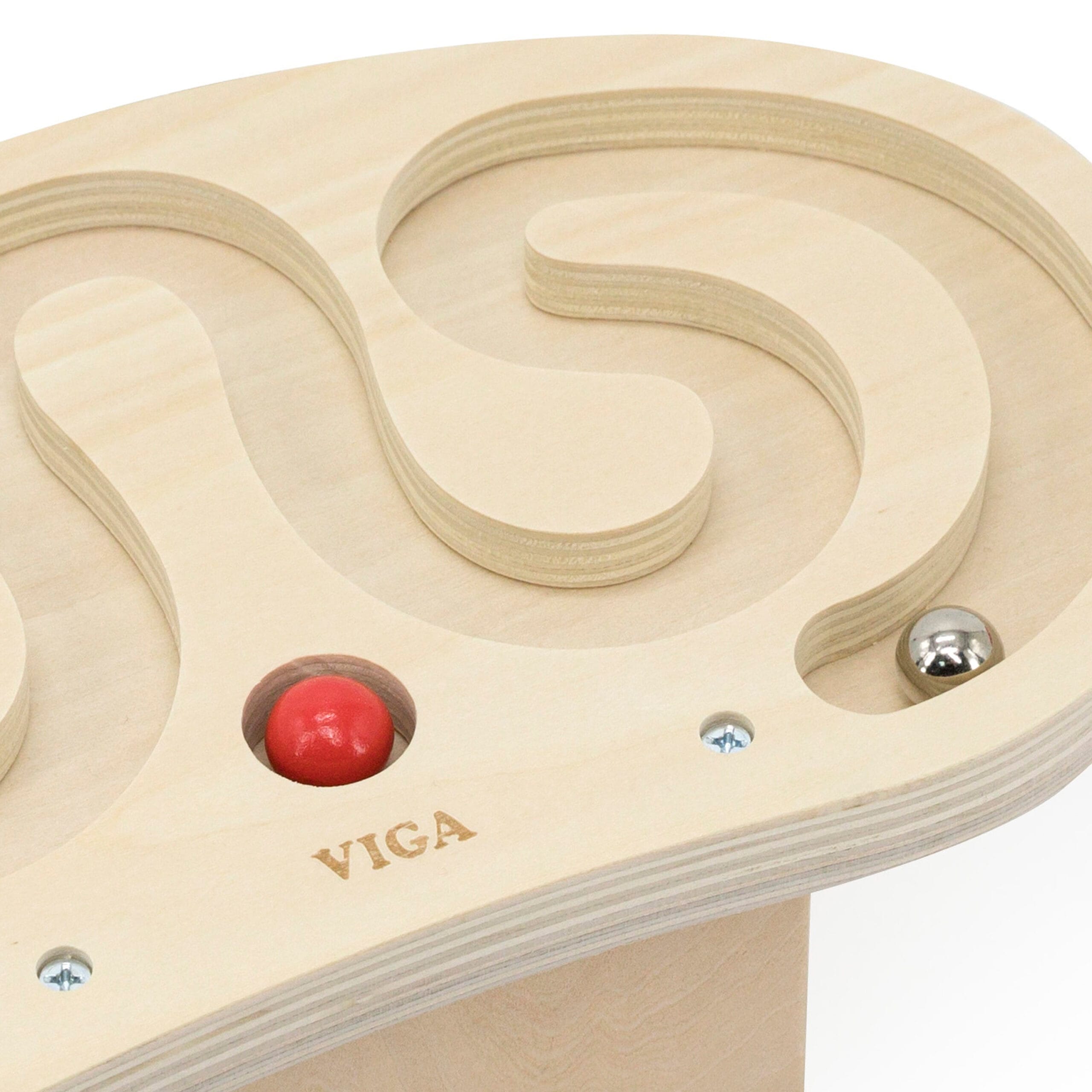 لعبة توازن الجسم من فيجا، أحجية الكرة في المتاهة، لعبة مونتيسوري الخشبية، تُنمّي المهارات الحسية والإدراكية والحركية الدقيقة، لعبة تعليمية للأطفال غير سامة وصديقة للبيئة، مناسبة للأولاد والبنات من عمر 3 سنوات فما فوق