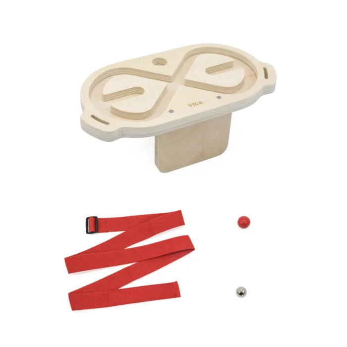 لعبة توازن الجسم من فيجا، أحجية الكرة في المتاهة، لعبة مونتيسوري الخشبية، تُنمّي المهارات الحسية والإدراكية والحركية الدقيقة، لعبة تعليمية للأطفال غير سامة وصديقة للبيئة، مناسبة للأولاد والبنات من عمر 3 سنوات فما فوق