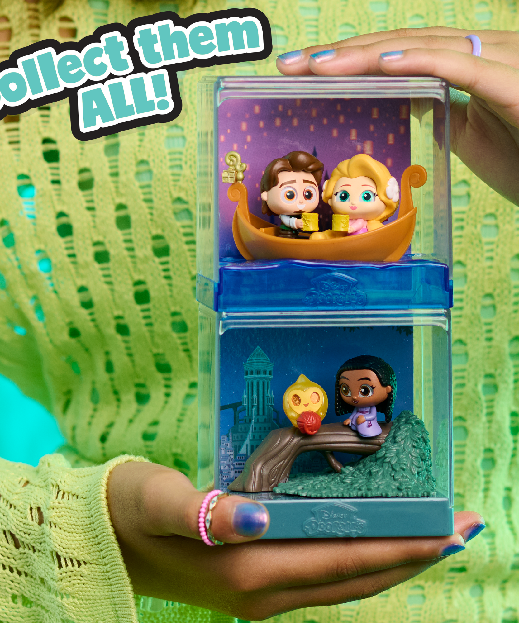 سلسلة لحظات أفلام ديزني دورابلز 3 مع شخصيتين متحركتين مصغرتين قابلتين للتجميع وحقيبة عرض، 1.5 بوصة (3.8 سم) مجسمات لعبة قابلة للتكديس، لعبة أطفال مرخصة رسميًا للأعمار من 5 سنوات فما فوق من جاست بلاي