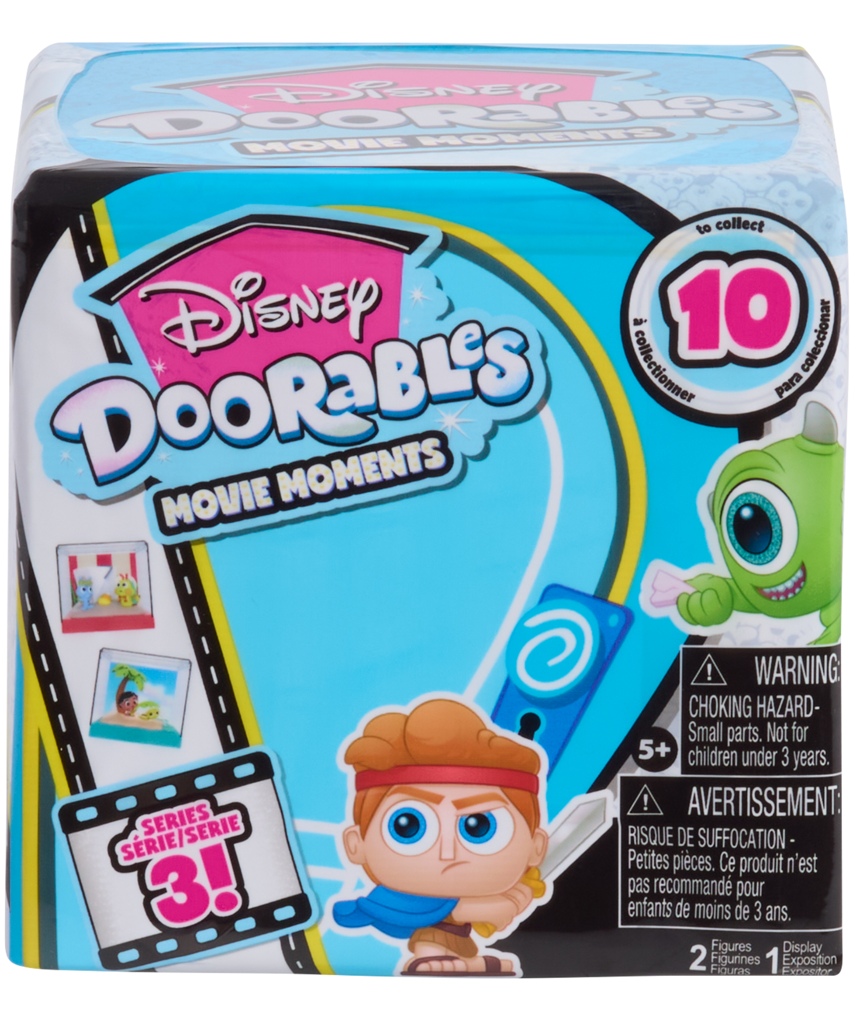 سلسلة لحظات أفلام ديزني دورابلز 3 مع شخصيتين متحركتين مصغرتين قابلتين للتجميع وحقيبة عرض، 1.5 بوصة (3.8 سم) مجسمات لعبة قابلة للتكديس، لعبة أطفال مرخصة رسميًا للأعمار من 5 سنوات فما فوق من جاست بلاي