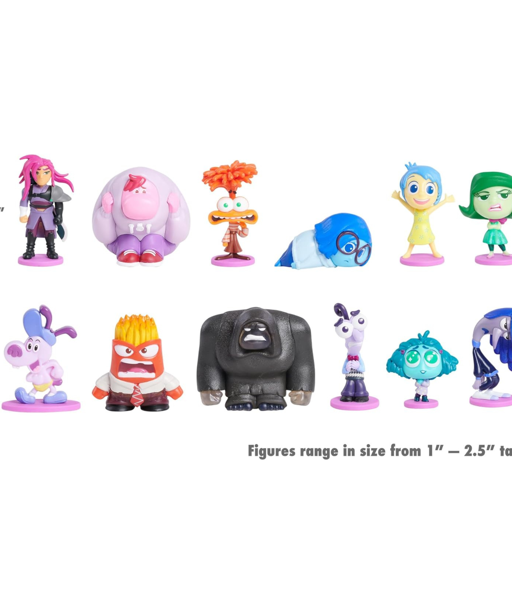 لعبة شخصية الأكشن الصغيرة المرخصة رسميًا من Inside Out 2، تتميز بشخصية واحدة من 12 شخصية، مناسبة للأطفال من سن 3 سنوات فما فوق