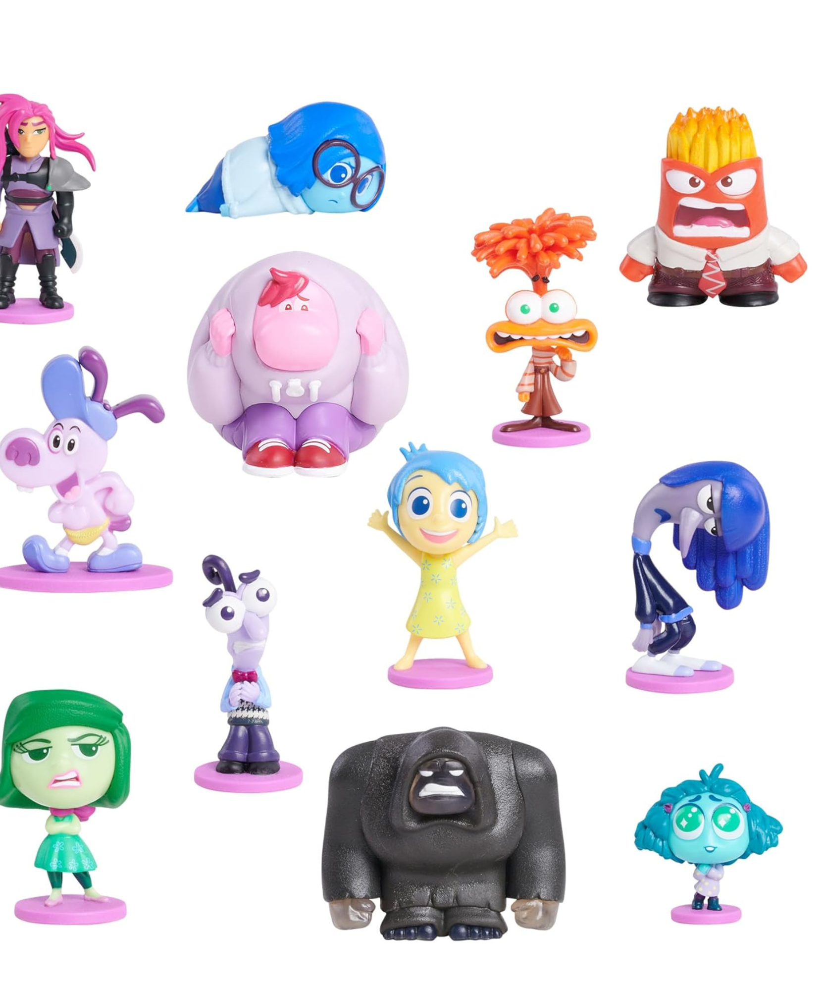 لعبة شخصية الأكشن الصغيرة المرخصة رسميًا من Inside Out 2، تتميز بشخصية واحدة من 12 شخصية، مناسبة للأطفال من سن 3 سنوات فما فوق