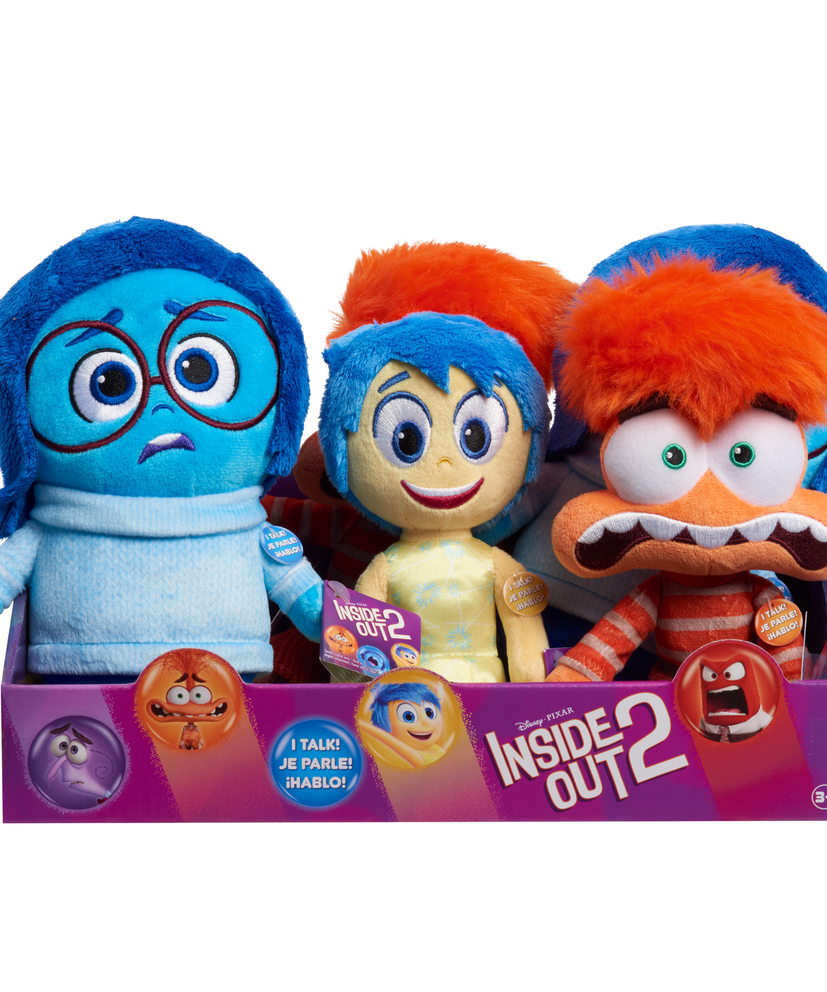 لعبة "Anxiety" المحشوة من Inside Out 2، مقاس 8.5 بوصة (22 سم)، ناعمة ومحببة، مناسبة للأطفال من سن 3 سنوات فما فوق، مرخصة رسميًا من Just Play