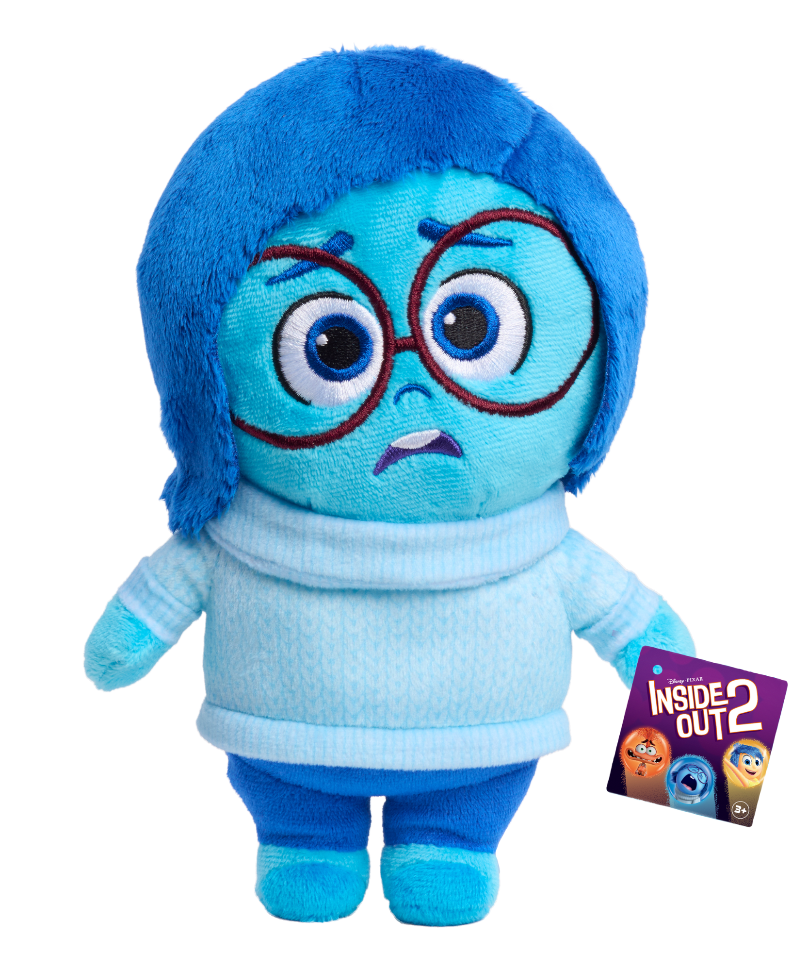 لعبة "Anxiety" المحشوة من Inside Out 2، مقاس 8.5 بوصة (22 سم)، ناعمة ومحببة، مناسبة للأطفال من سن 3 سنوات فما فوق، مرخصة رسميًا من Just Play