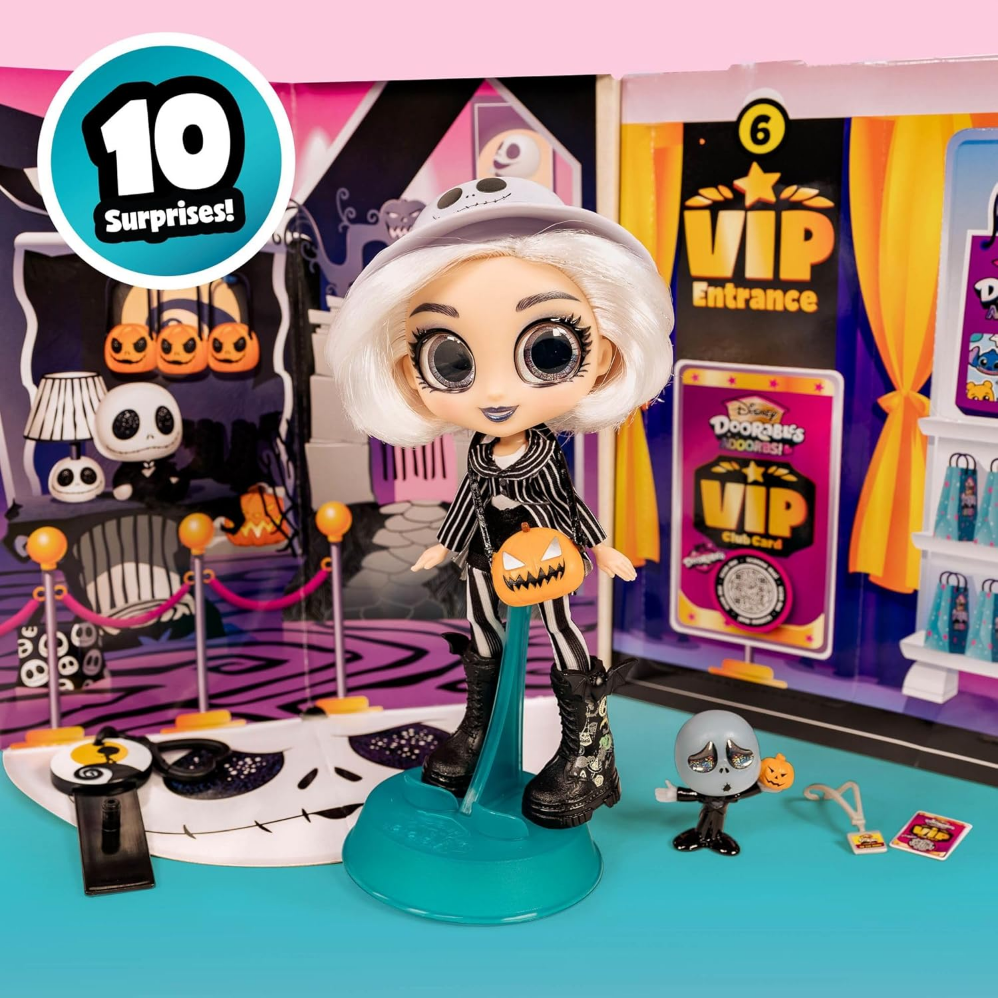 دمى ديزني دورابلز أدوربس، السلسلة 1، مجسمات ألعاب مفصلية مقاس 5.5 بوصة (12.7 سم)، تتميز بملابس وإكسسوارات مستوحاة من شخصيات ديزني، لعبة أطفال مرخصة رسميًا للأعمار من 5 سنوات فما فوق من جاست بلاي