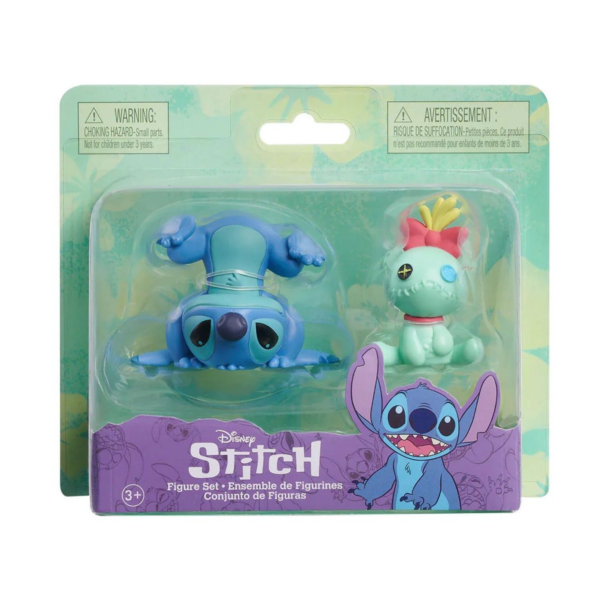 Disney Lilo & Stitch 2.35" Inch (6 cm) 2 Piece Collectible Stitch Figure Set Featuring Scrump, Officially Licensed Kids Toys by Just Play, Suitable for Children, Boys and Girls, Aged 3 Years+