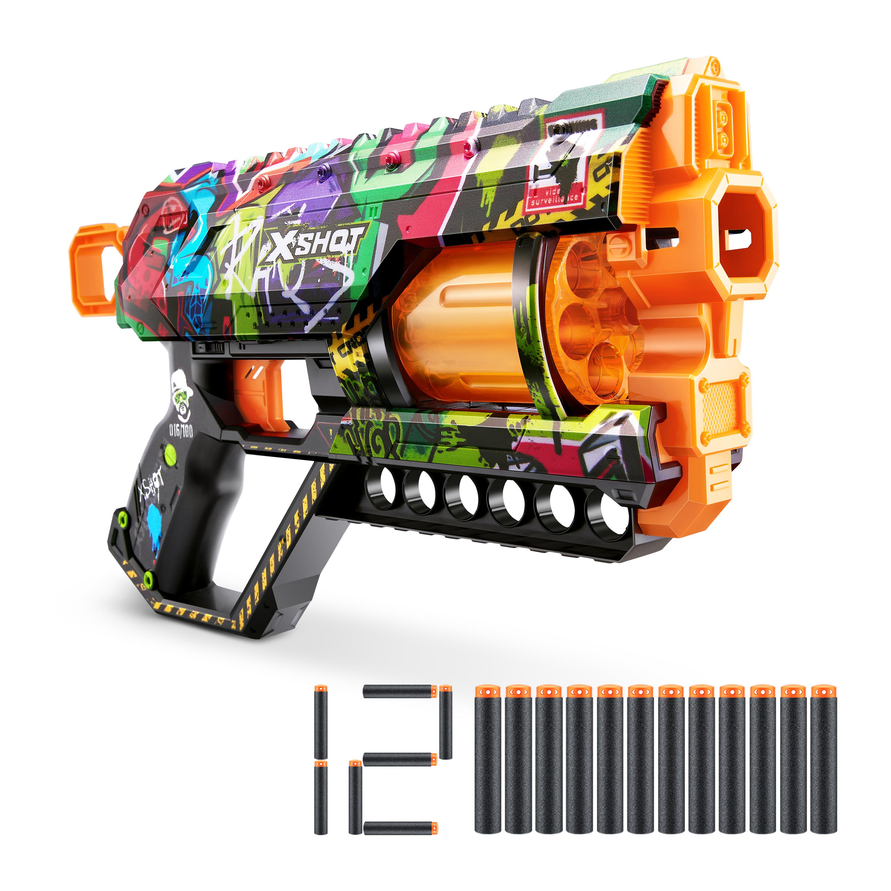 X Shot Skins Griefer 12 Darts Blaster, Foam Dart Toy Gun for Boys, Age 8+