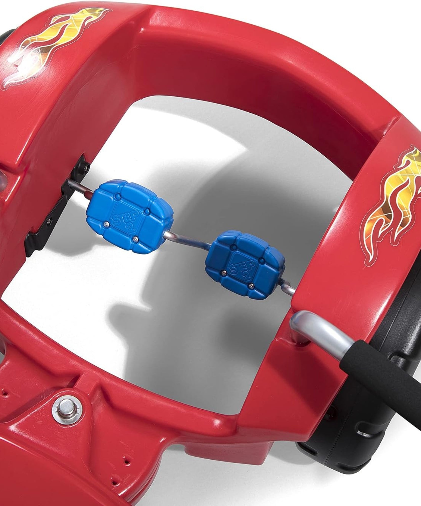 Step2 Zip N' Zoom Pedal Car Single Seater Easy to Store Ride On Toy with Seat Level Adjustability and Center-Pivot Steering, Suitable for Children both Boys and Girls Aged 30m and Above, Red