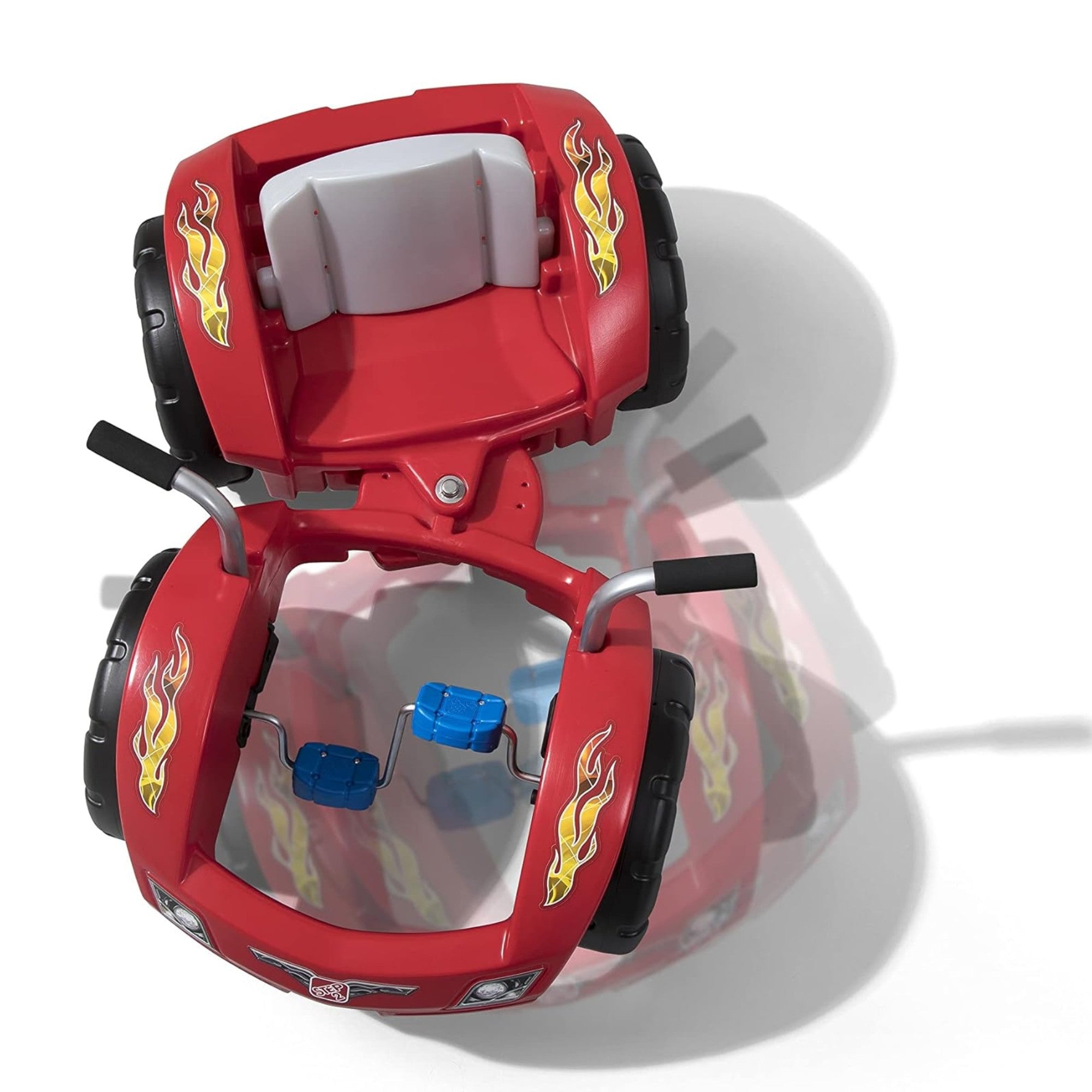 Step2 Zip N' Zoom Pedal Car Single Seater Easy to Store Ride On Toy with Seat Level Adjustability and Center-Pivot Steering, Suitable for Children both Boys and Girls Aged 30m and Above, Red