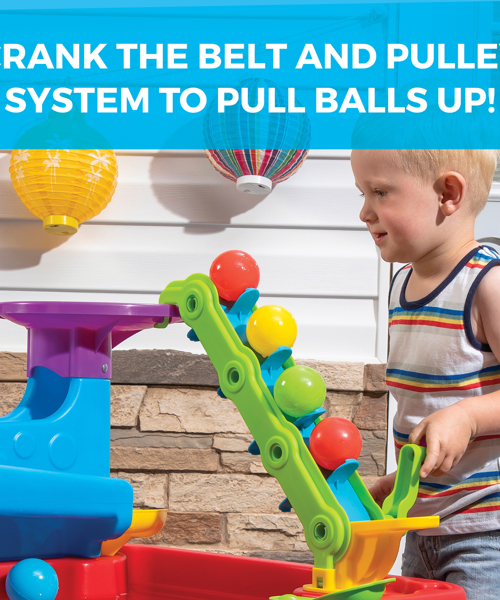 طاولة كرات ستيم ديسكفري من ستيب 2، مجموعة ألعاب حسية داخلية وخارجية، لعبة نشاط مع 10 قطع من الملحقات بما في ذلك الكرات، لعبة ستيم ومركز الأنشطة، مناسبة للأطفال من الأولاد والبنات من سن 3 سنوات فما فوق