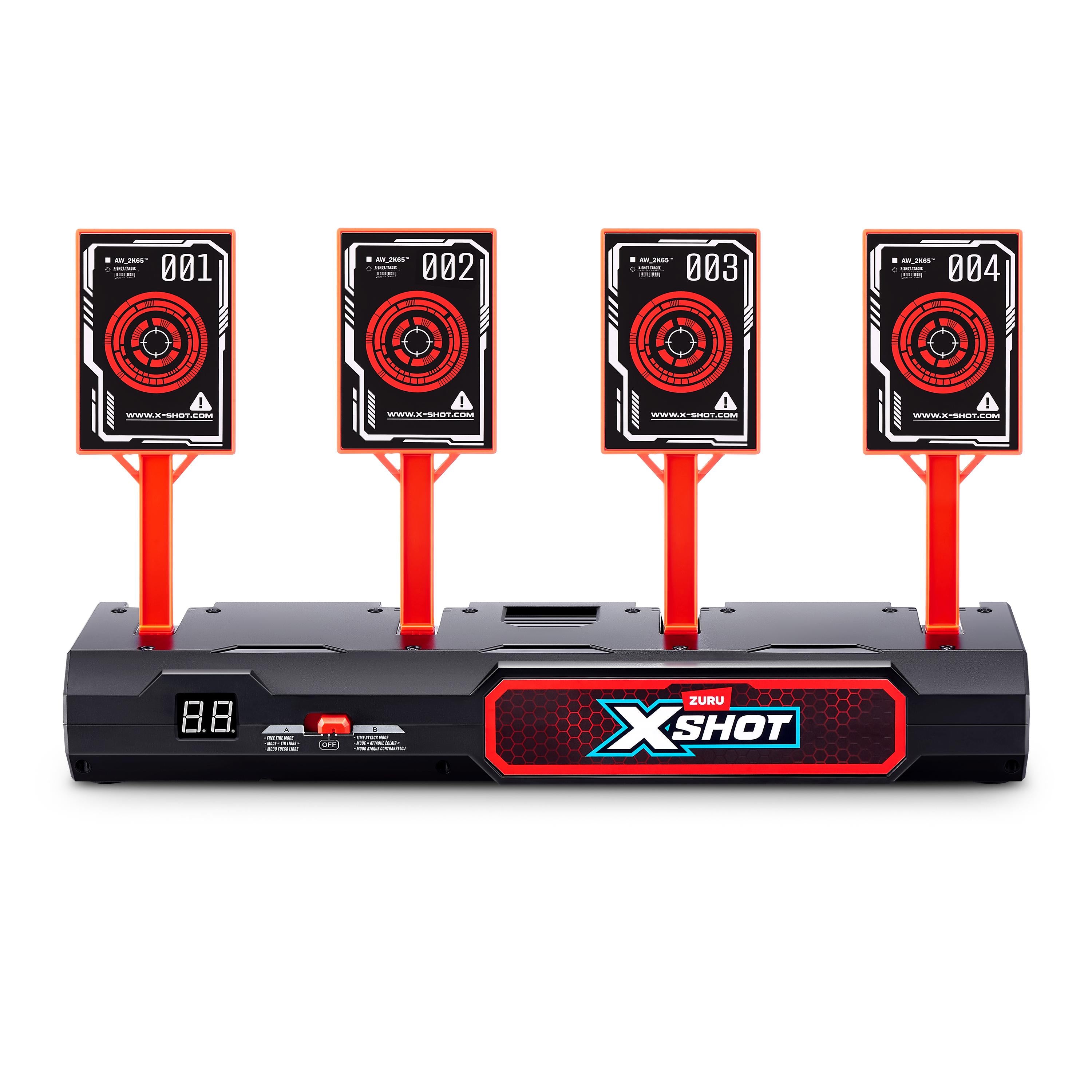 X-Shot Excel Interactive Electronic Target S1 with Auto Reset, Dynamic Sound Effects, Portable Indoor and Outdoor Dart Blaster Toy Game for Kids Age 8 and Up
