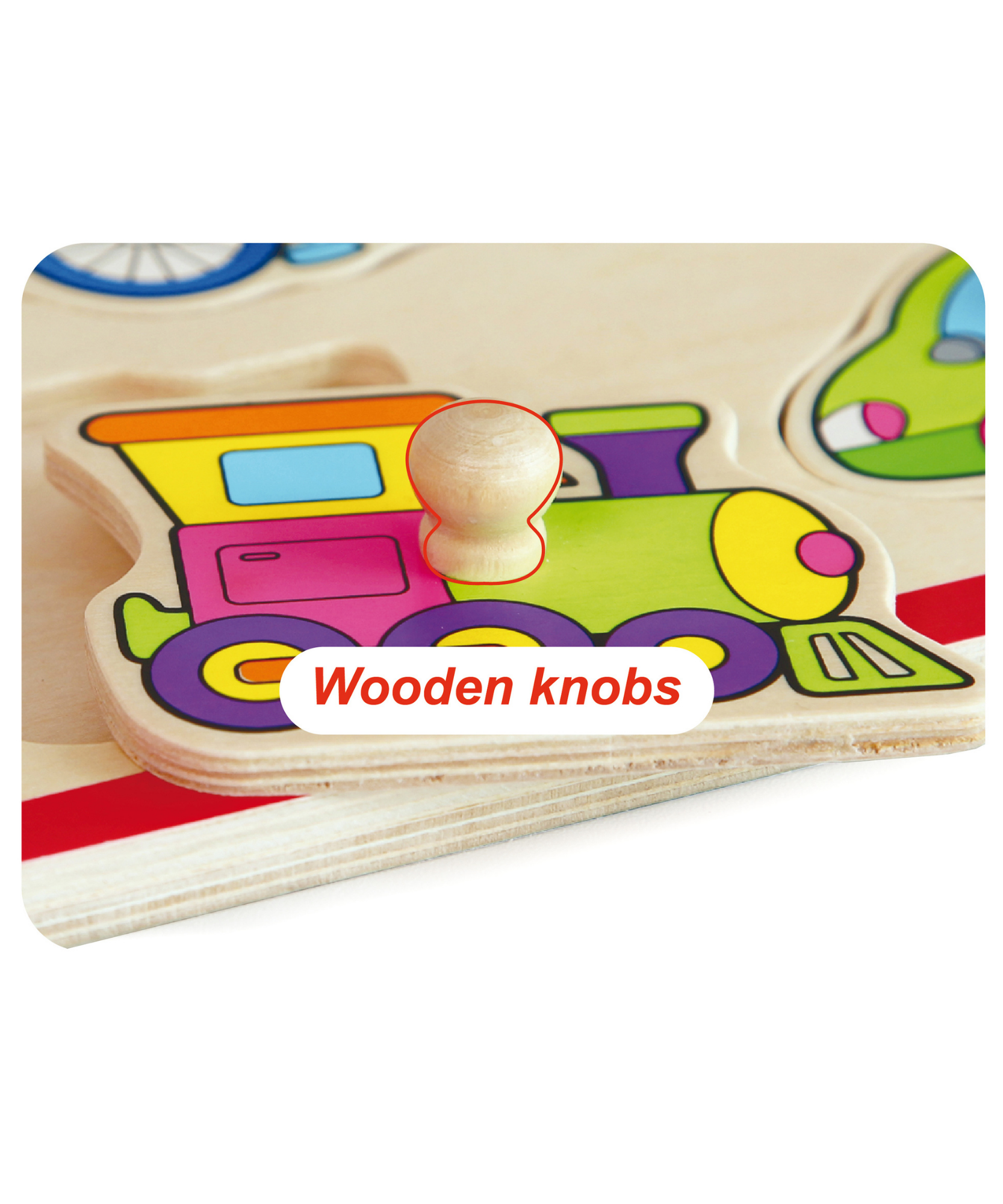 فيجا ترانسبورتس، أحجية بمقابض من 8 قطع، لعبة مونتيسوري خشبية، تُنمّي المهارات الحسية والإدراكية والحركية الدقيقة، لعبة تعليمية للأطفال غير سامة وصديقة للبيئة، مناسبة للأولاد والبنات من عمر 18 شهرًا فما فوق