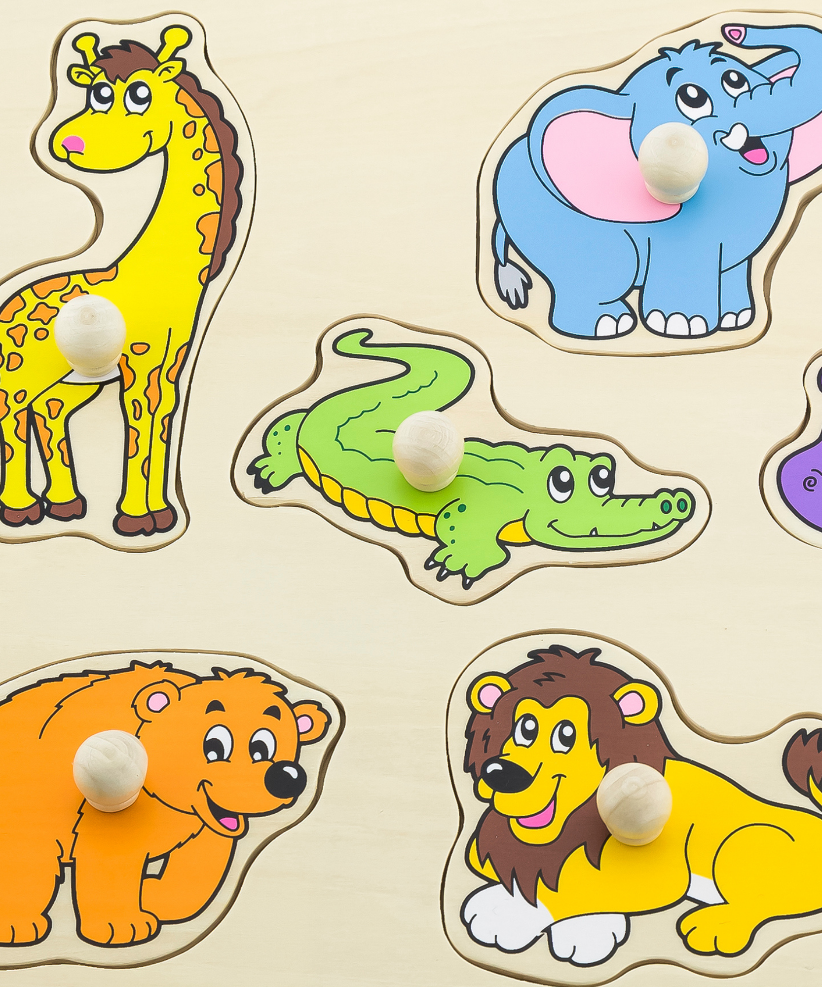 لعبة أحجية فيجا وايلد أنيملز، مكونة من 8 قطع، مصنوعة من الخشب من مونتيسوري، تُنمّي المهارات الحسية والإدراكية والحركية الدقيقة، غير سامة وصديقة للبيئة، مناسبة للأولاد والبنات من عمر 18 شهرًا فما فوق.