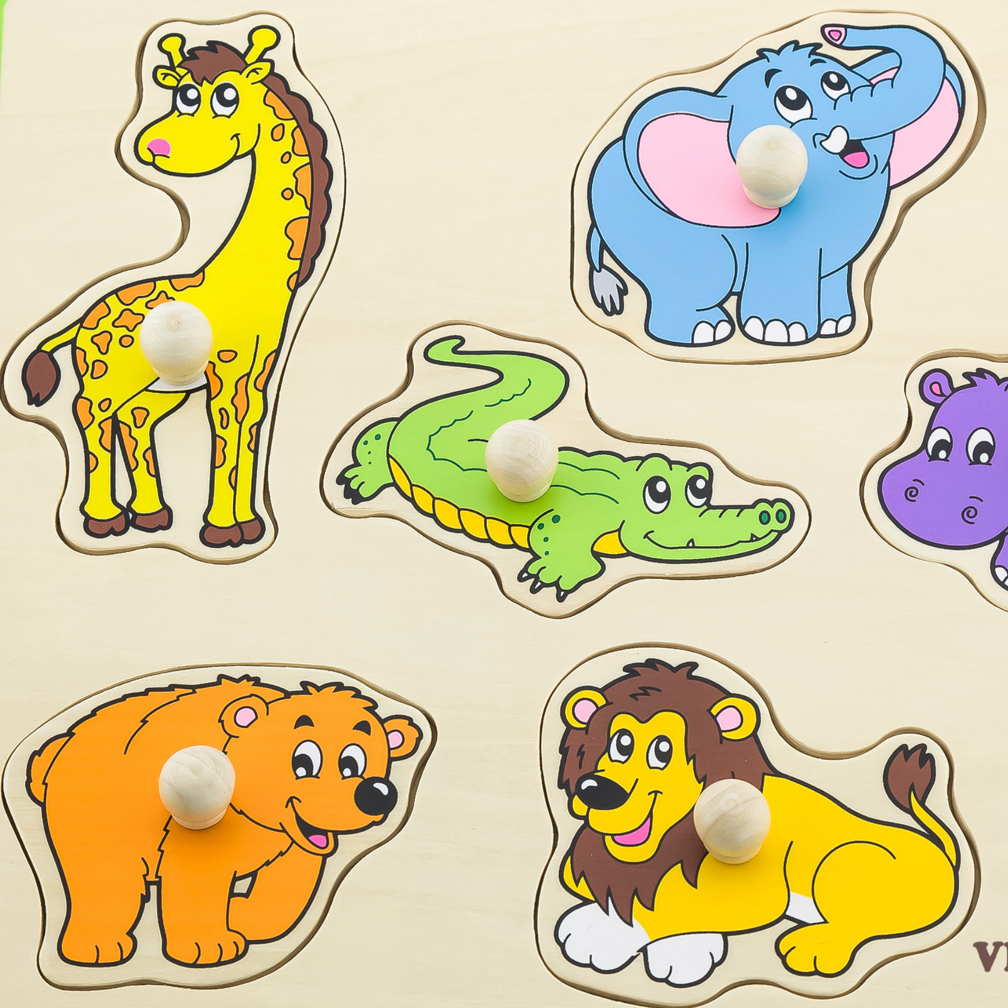 لعبة أحجية فيجا وايلد أنيملز، مكونة من 8 قطع، مصنوعة من الخشب من مونتيسوري، تُنمّي المهارات الحسية والإدراكية والحركية الدقيقة، غير سامة وصديقة للبيئة، مناسبة للأولاد والبنات من عمر 18 شهرًا فما فوق.