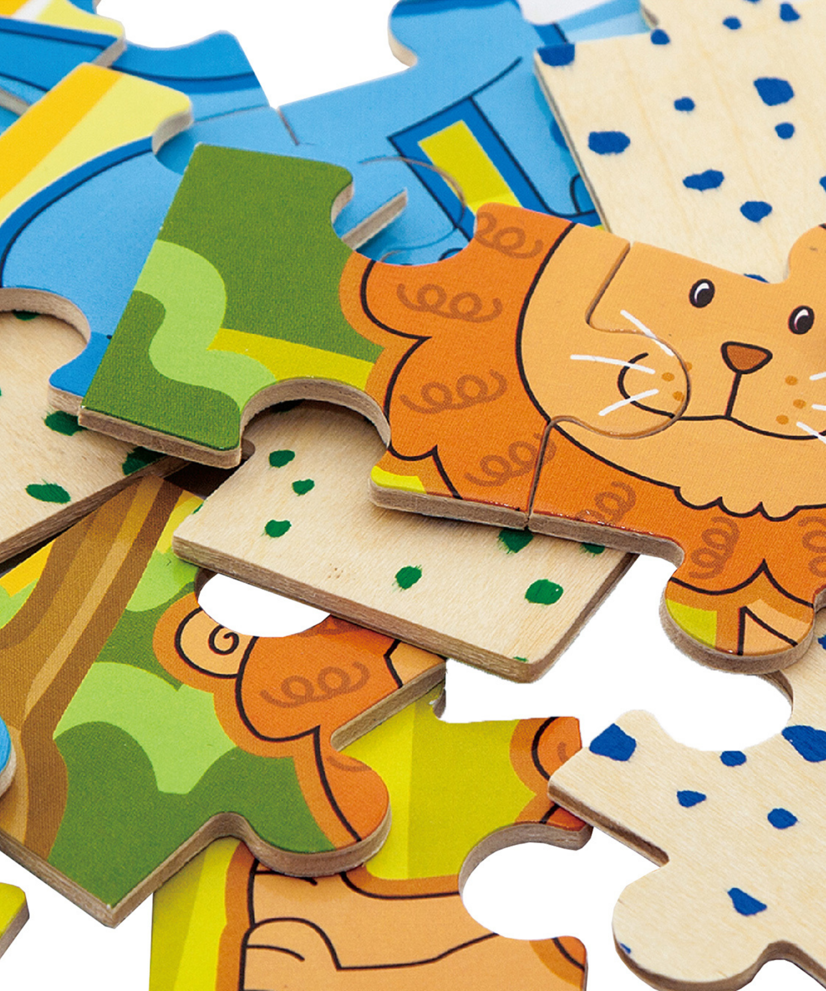 مجموعة أحجية فيجا جانجل، 48 قطعة، لعبة مونتيسوري الخشبية، تنمي المهارات الحسية والإدراكية والحركية الدقيقة، لعبة تعليمية للأطفال غير سامة وصديقة للبيئة، مناسبة للأولاد والبنات من عمر سنتين فما فوق