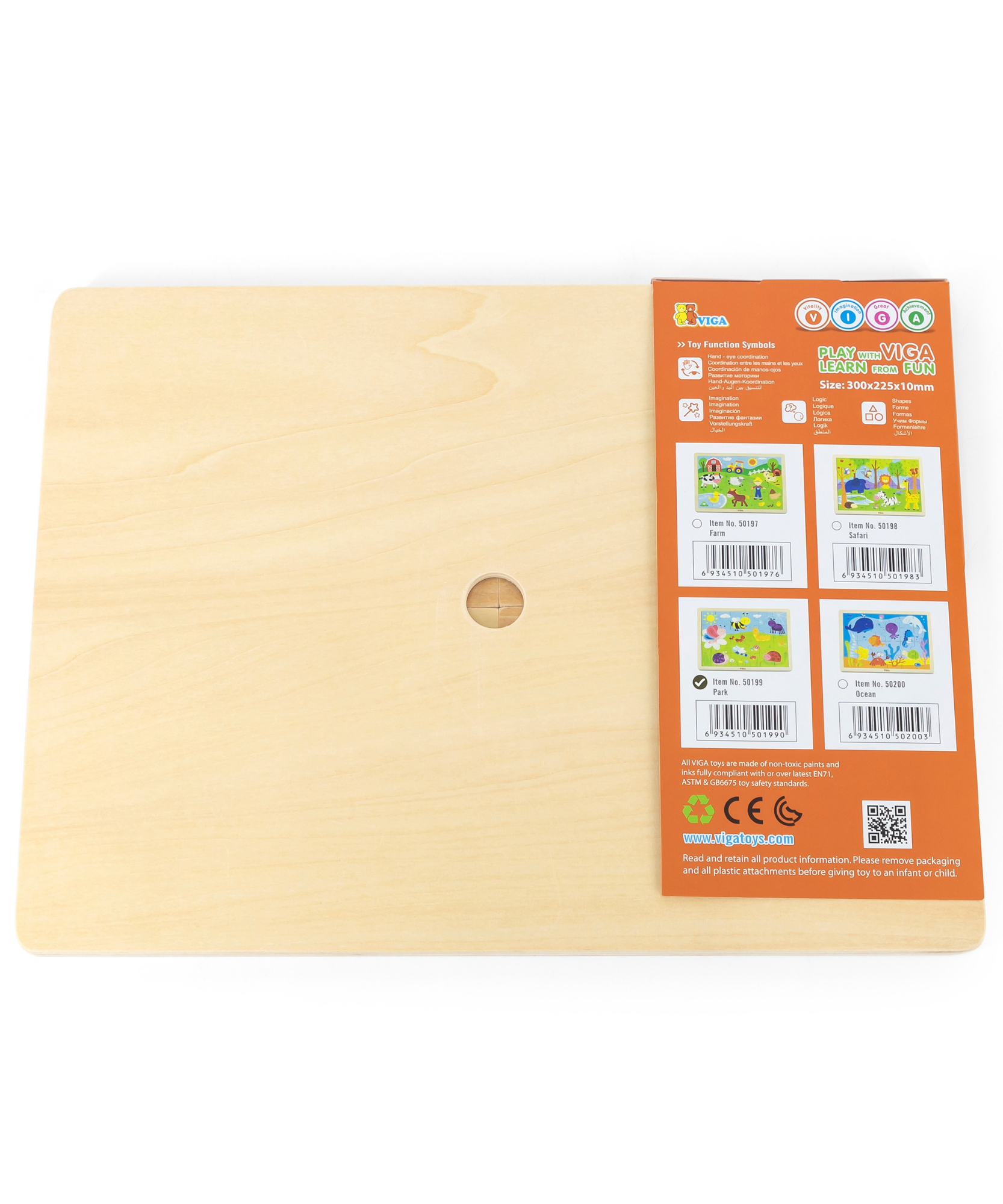 فيجا بارك، أحجية الصور المقطوعة من 24 قطعة، لعبة مونتيسوري الخشبية، تنمي المهارات الحسية والإدراكية والحركية الدقيقة، لعبة تعليمية للأطفال غير سامة وصديقة للبيئة، مناسبة للأولاد والبنات من عمر سنتين فما فوق