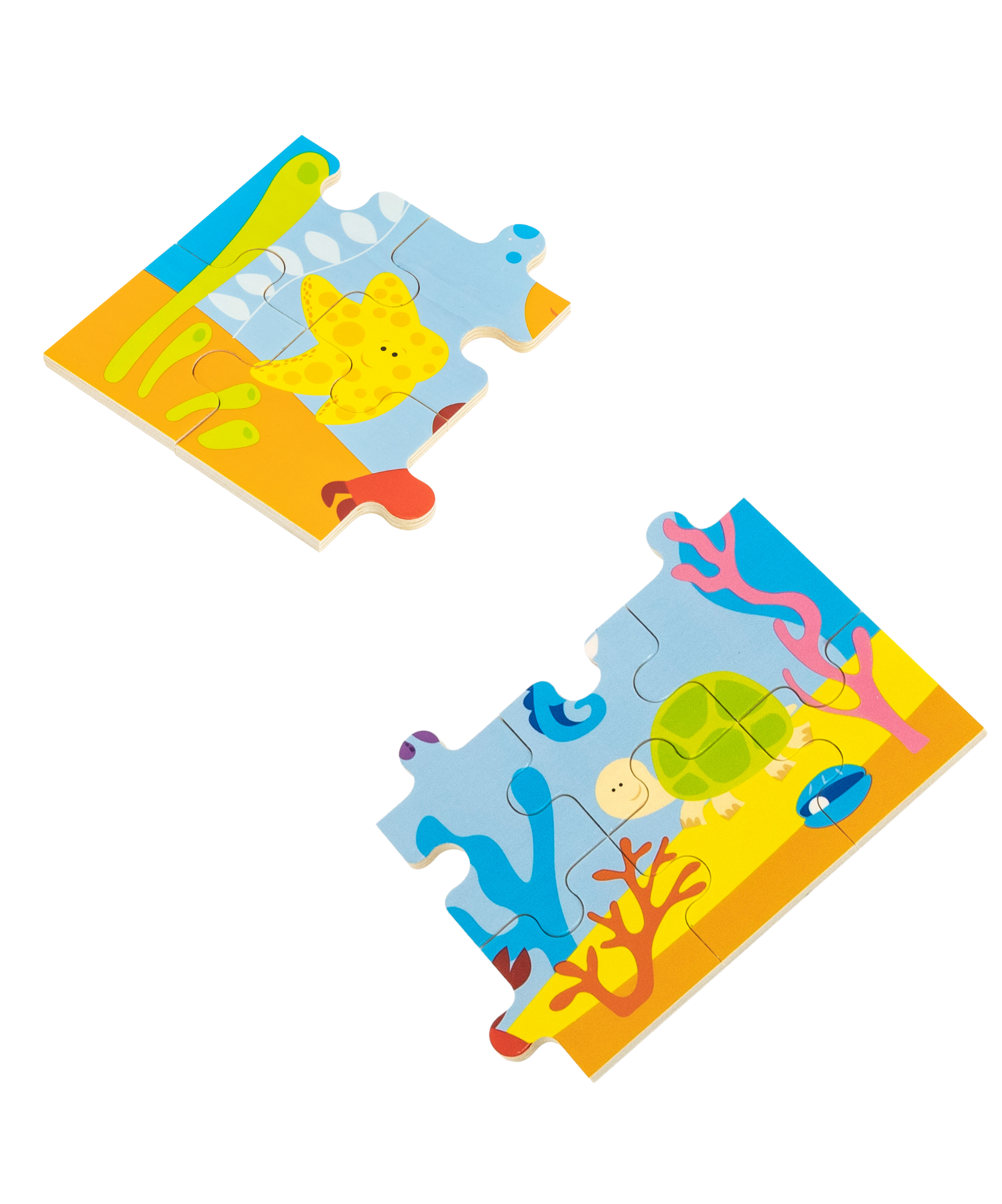 لعبة أحجية الصور المقطوعة فيجا أوشن، 24 قطعة، لعبة مونتيسوري الخشبية، تنمي المهارات الحسية والإدراكية والحركية الدقيقة، لعبة تعليمية للأطفال غير سامة وصديقة للبيئة، مناسبة للأولاد والبنات من عمر سنتين فما فوق