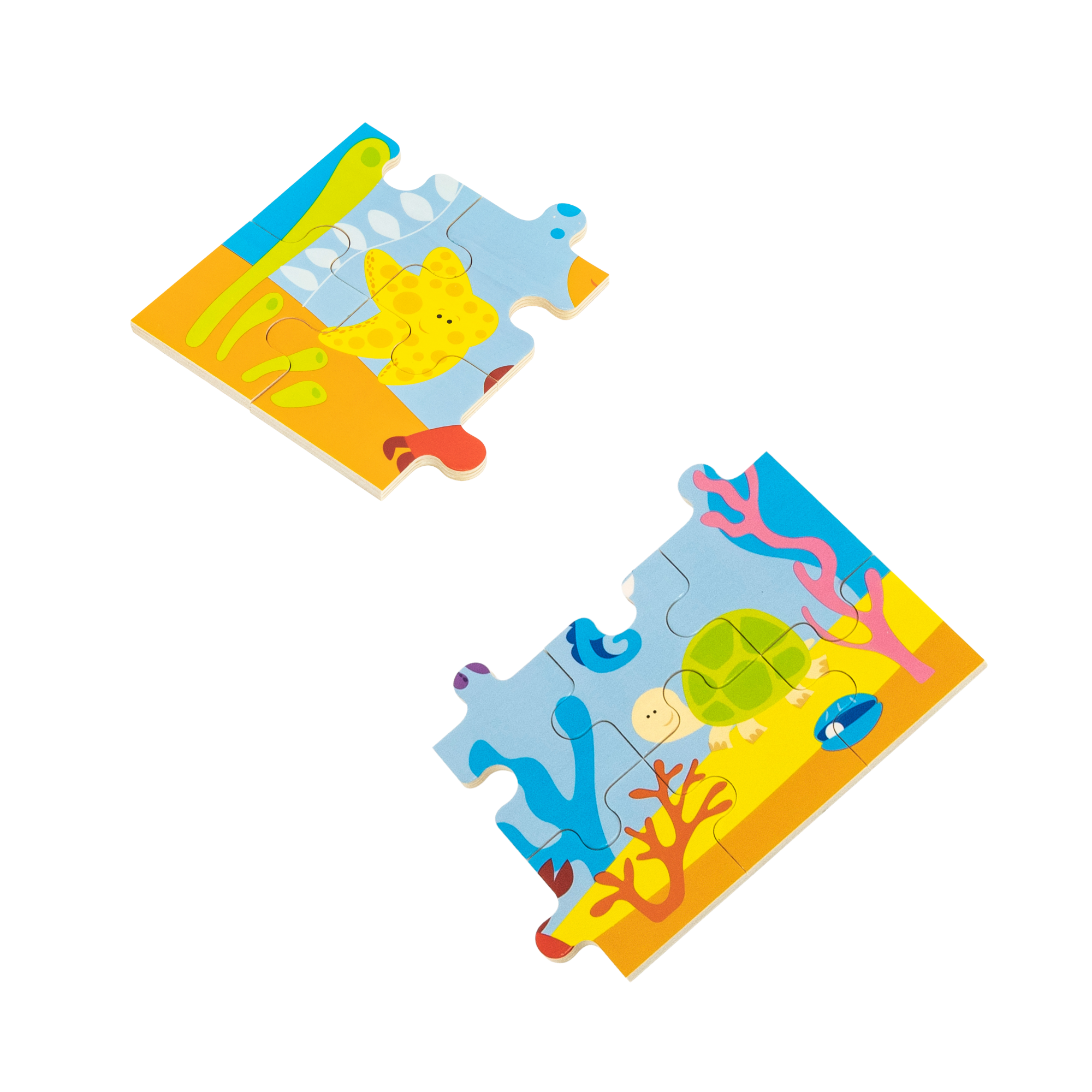 لعبة أحجية الصور المقطوعة فيجا أوشن، 24 قطعة، لعبة مونتيسوري الخشبية، تنمي المهارات الحسية والإدراكية والحركية الدقيقة، لعبة تعليمية للأطفال غير سامة وصديقة للبيئة، مناسبة للأولاد والبنات من عمر سنتين فما فوق