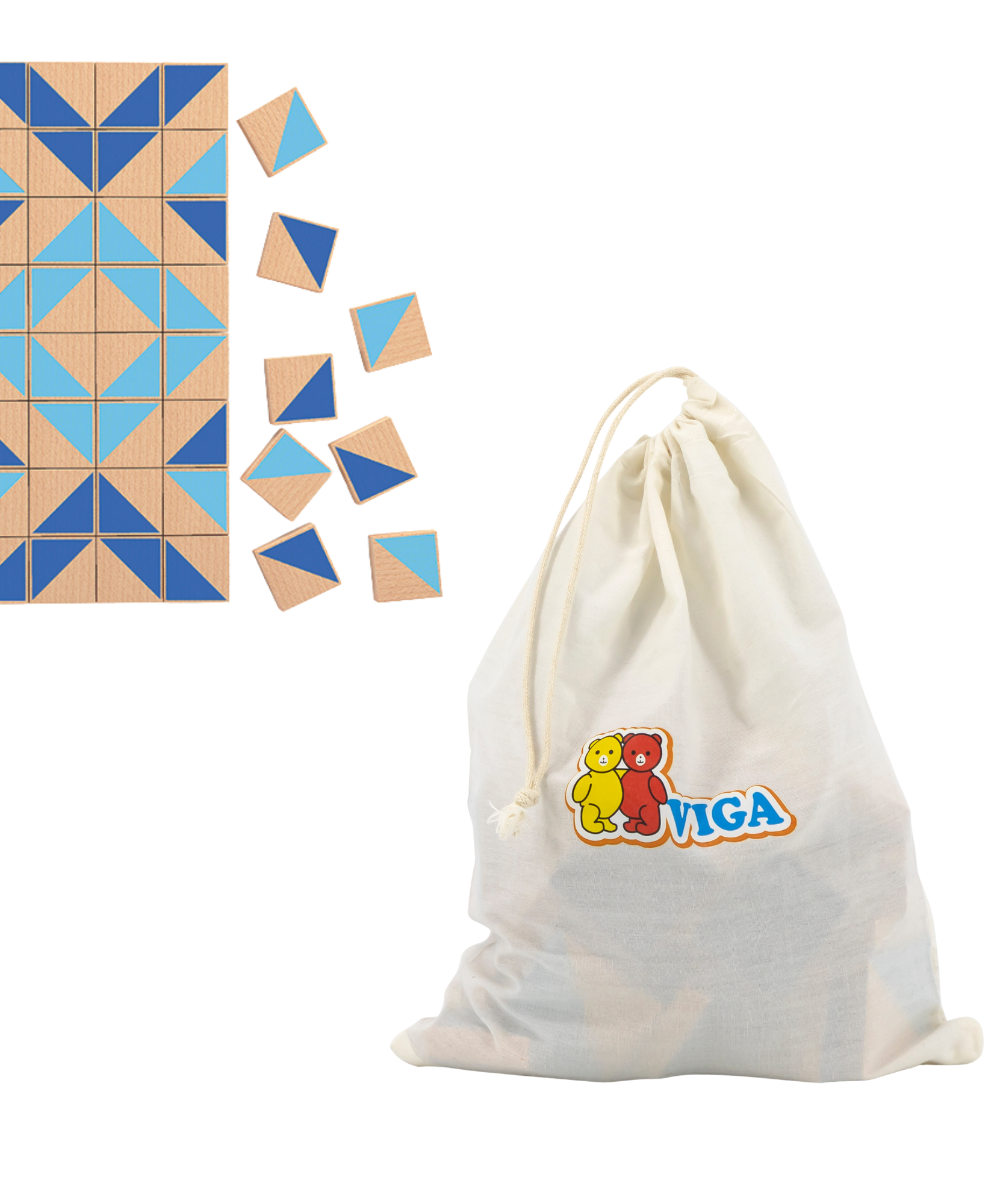 مكعبات فيجا البصرية، 40 قطعة أحجية مغناطيسية، لعبة مونتيسوري الخشبية، تنمي المهارات الحسية والإدراكية والحركية الدقيقة، لعبة تعليمية للأطفال غير سامة وصديقة للبيئة، مناسبة للأطفال من سن 3 سنوات فما فوق