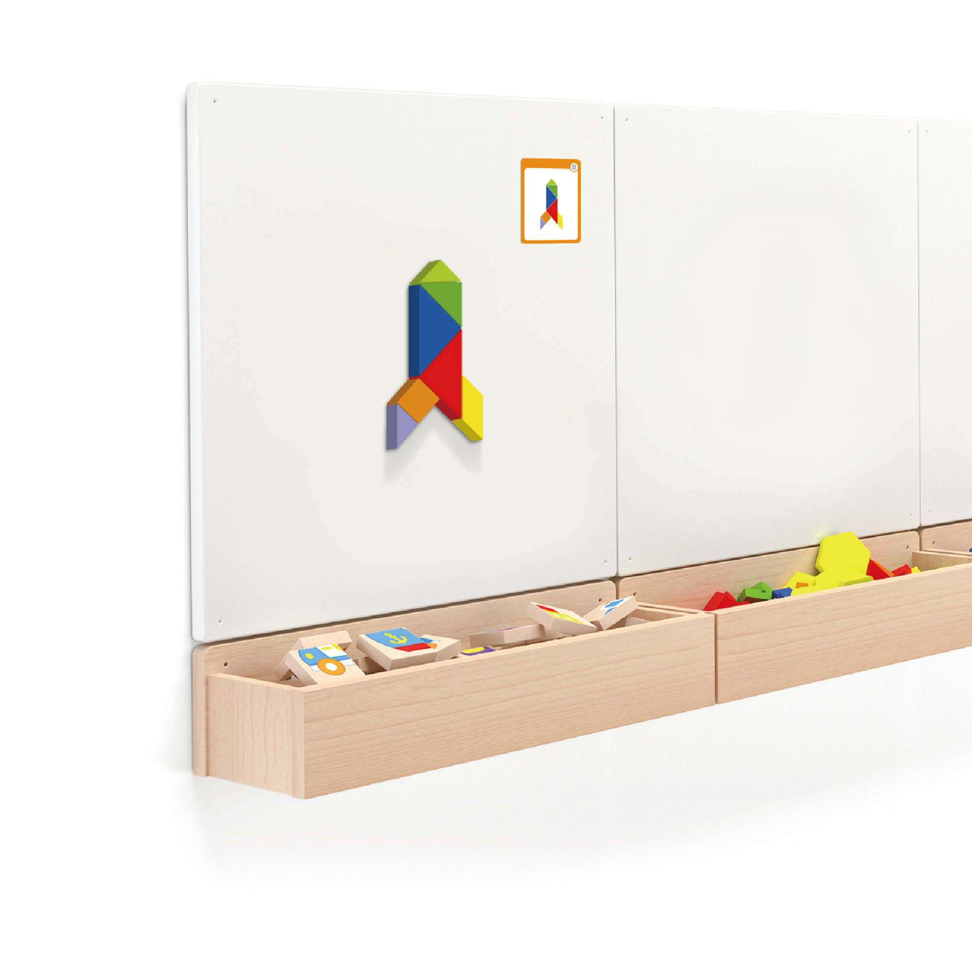 لعبة تانجرام مغناطيسية من فيجا، 35 قطعة أحجية هندسية، لعبة مونتيسوري خشبية، تُنمّي المهارات الحسية والإدراكية والحركية الدقيقة، لعبة تعليمية غير سامة وصديقة للبيئة للأطفال، للأولاد والبنات من عمر 3 سنوات فما فوق