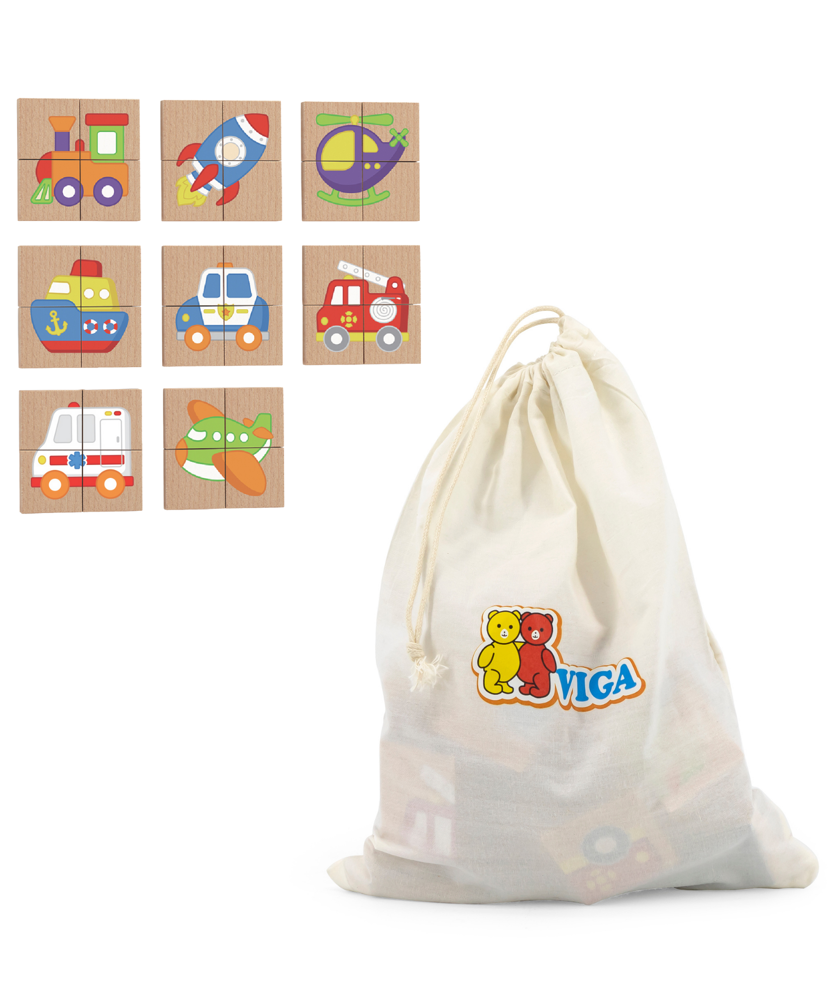 لعبة فيجا للنقل، أحجية مغناطيسية مكونة من 32 قطعة، لعبة مونتيسوري خشبية، تنمي المهارات الحسية والإدراكية والحركية الدقيقة، لعبة تعليمية للأطفال غير سامة وصديقة للبيئة، مناسبة للأطفال من سن 18 شهرًا فما فوق