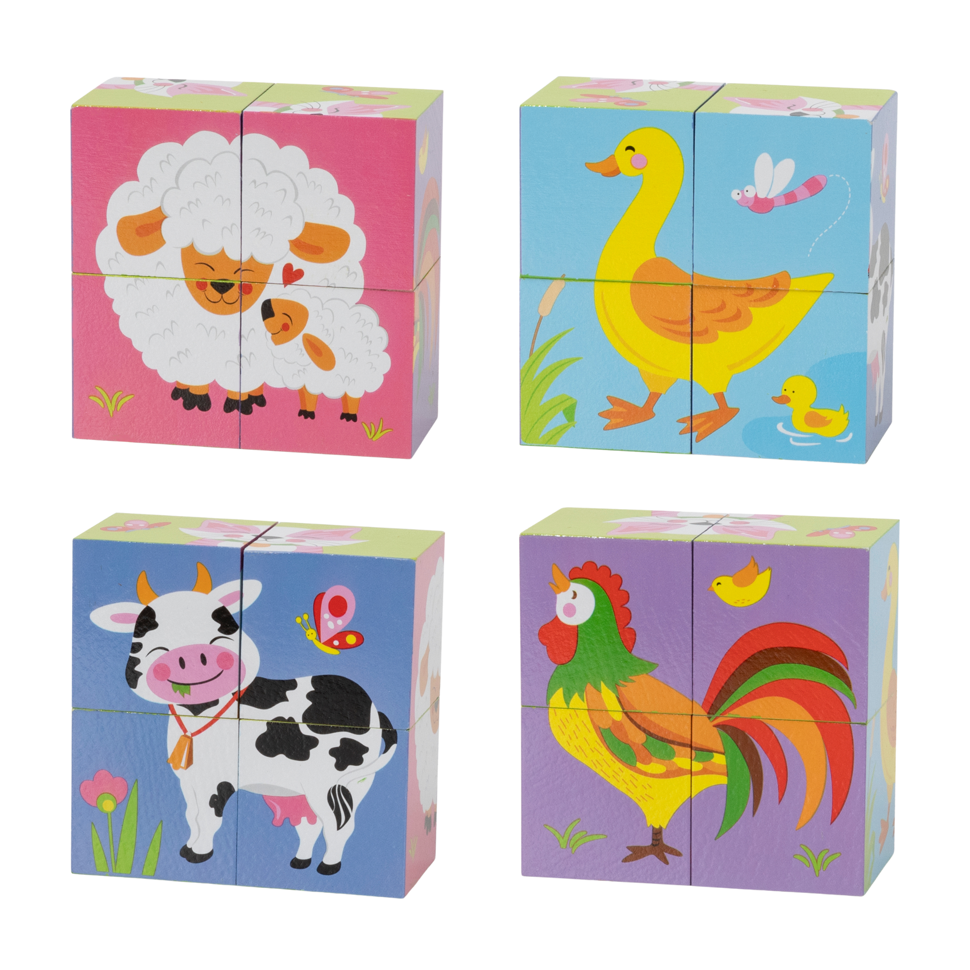 حيوانات مزرعة فيجا، أحجية مكعبات سداسية الجوانب، لعبة مونتيسوري الخشبية، تنمي المهارات الحسية والإدراكية والحركية الدقيقة، لعبة تعليمية للأطفال غير سامة وصديقة للبيئة، مناسبة للأولاد والبنات من عمر سنتين فما فوق