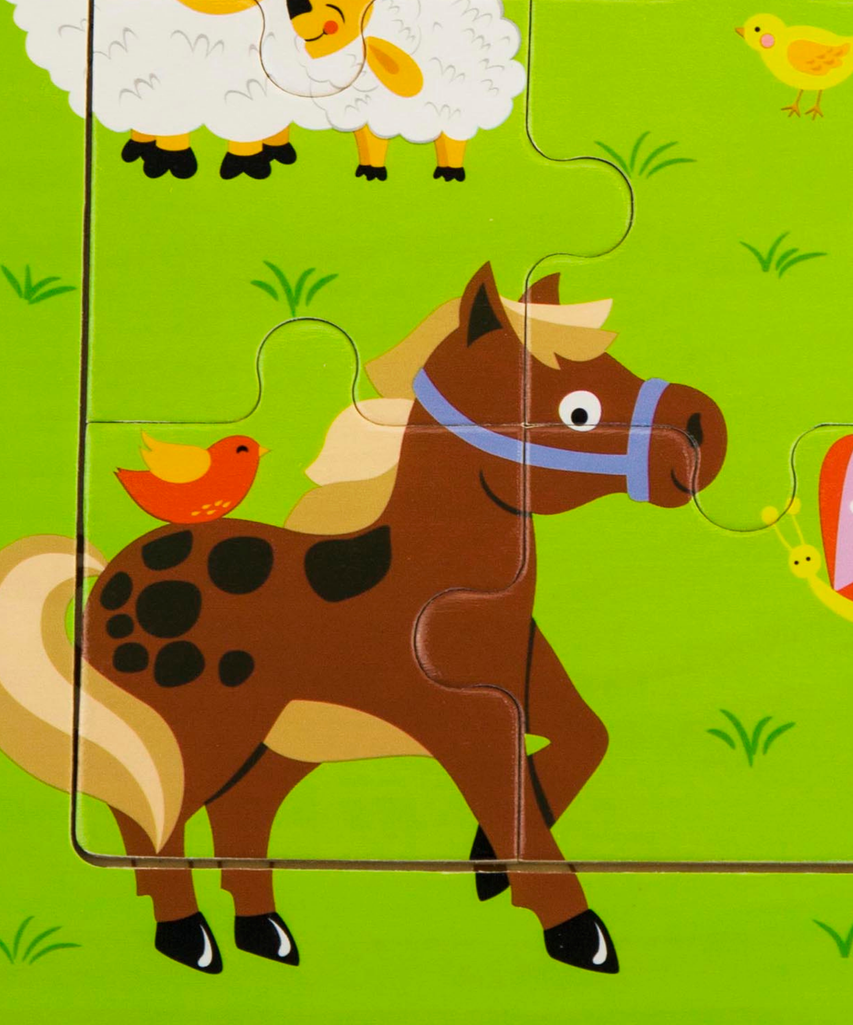 لعبة أحجية الصور المقطوعة من فيجا فارم أنيملز، مكونة من 9 قطع، لعبة مونتيسوري الخشبية، تُنمّي المهارات الحسية والإدراكية والحركية الدقيقة، لعبة تعليمية للأطفال غير سامة وصديقة للبيئة، مناسبة للأولاد والبنات من عمر 18 شهرًا فما فوق