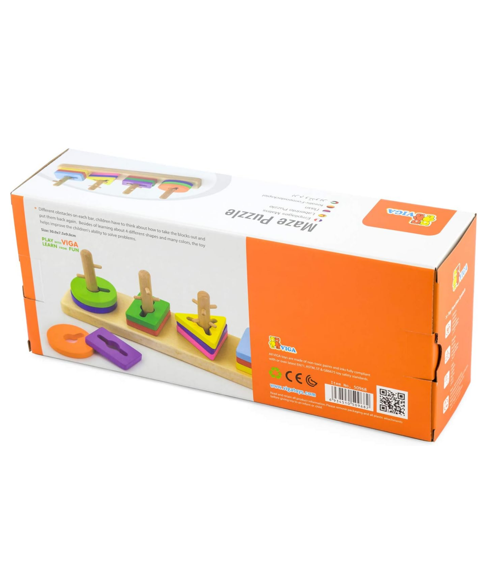 لعبة فيجا كريتيف شيبز، أحجية تكديس من 12 قطعة، لعبة مونتيسوري الخشبية، تُنمّي المهارات الحسية والإدراكية والحركية الدقيقة، لعبة تعليمية للأطفال غير سامة وصديقة للبيئة، مناسبة للأطفال من سن 18 شهرًا فما فوق