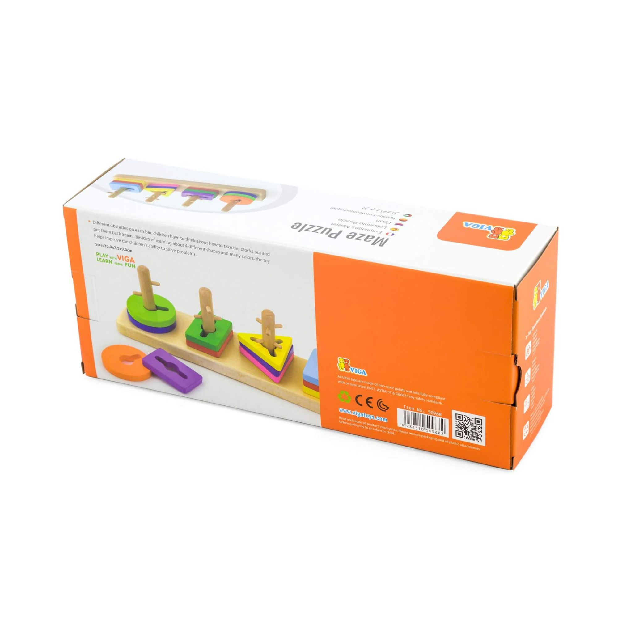 لعبة فيجا كريتيف شيبز، أحجية تكديس من 12 قطعة، لعبة مونتيسوري الخشبية، تُنمّي المهارات الحسية والإدراكية والحركية الدقيقة، لعبة تعليمية للأطفال غير سامة وصديقة للبيئة، مناسبة للأطفال من سن 18 شهرًا فما فوق