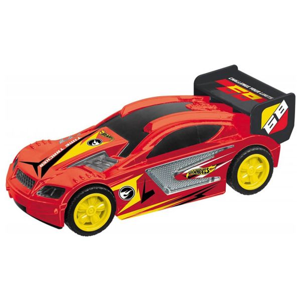 Hot Wheels Pullback Mighty Speeder Car, Red, Friction-Powered Racing Toy for Kids 3 Years and Up