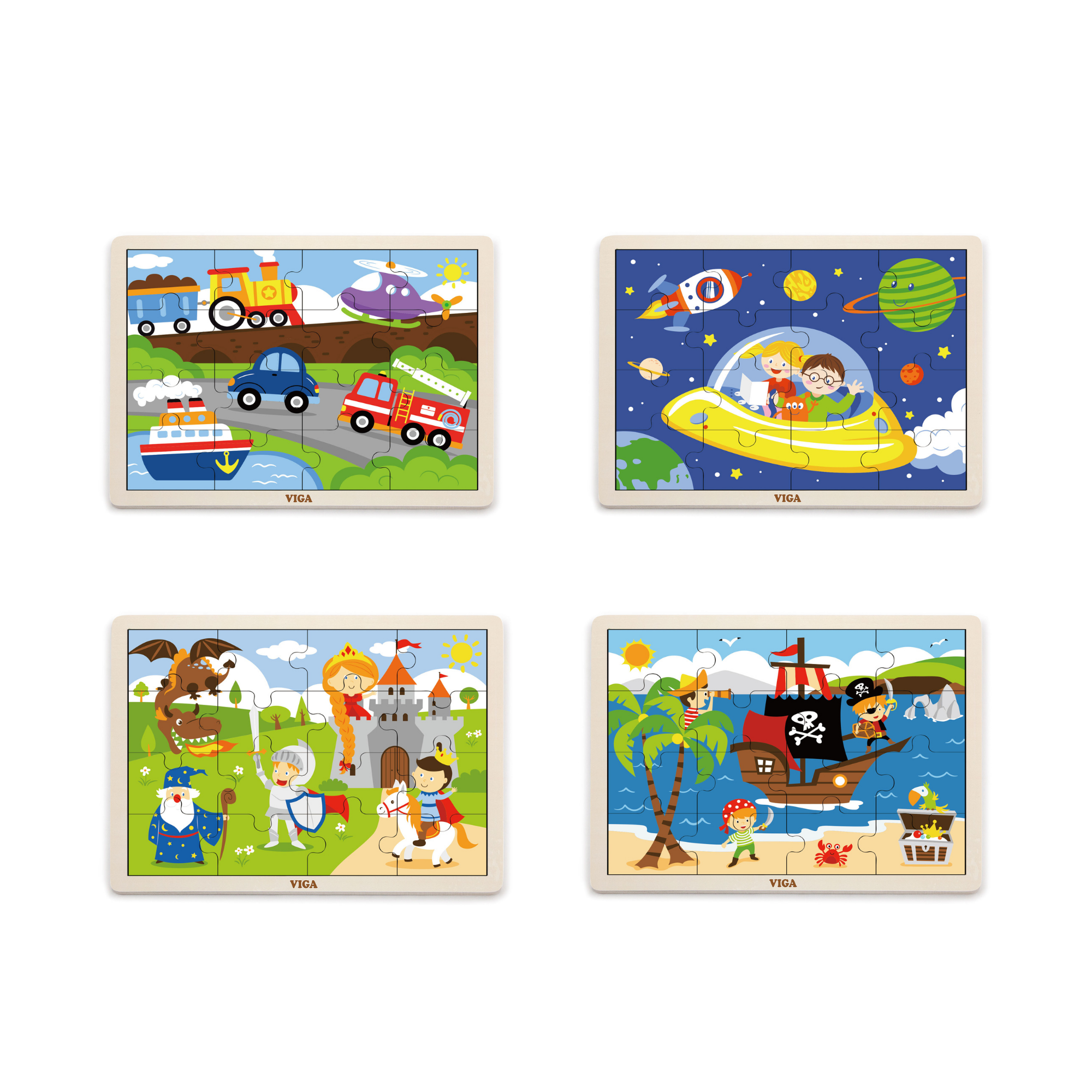 مجموعة فيجا من 12 قطعة من أحجية الصور المقطوعة، لعبة مونتيسوري الخشبية، تنمي المهارات الحسية والإدراكية والحركية الدقيقة، لعبة تعليمية للأطفال غير سامة وصديقة للبيئة، مناسبة للأولاد والبنات من عمر سنتين فما فوق