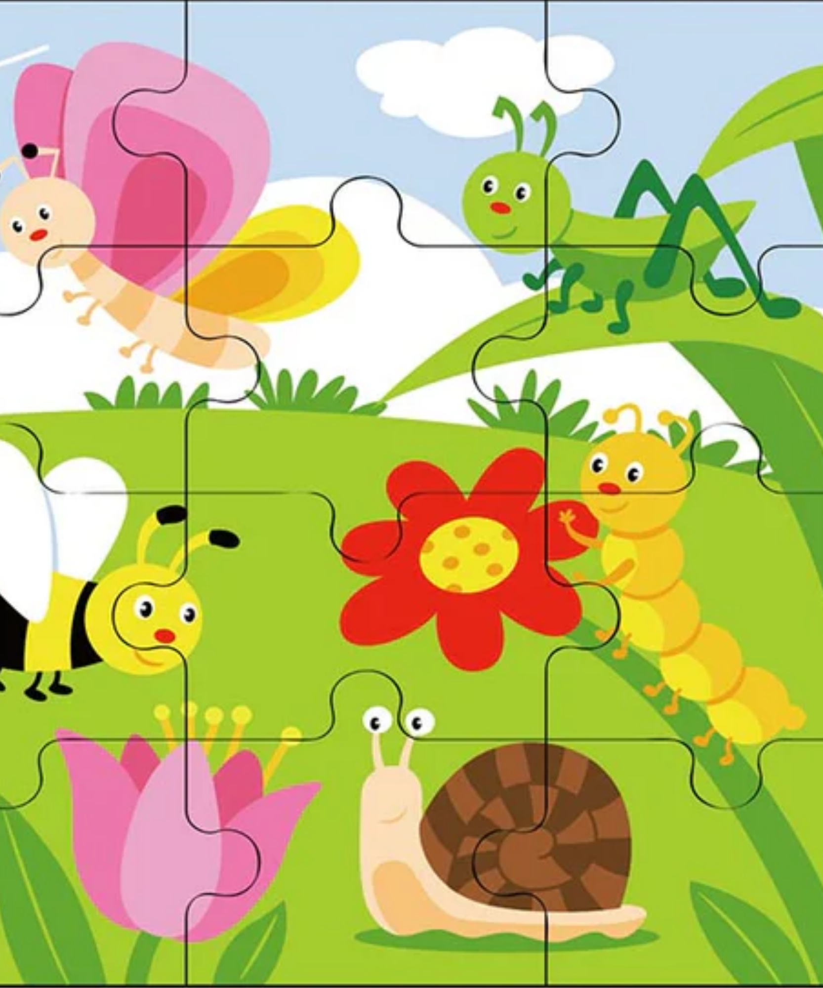 فيجا بارك، أحجية الصور المقطوعة من 16 قطعة، لعبة مونتيسوري الخشبية، تنمي المهارات الحسية والإدراكية والحركية الدقيقة، لعبة تعليمية للأطفال غير سامة وصديقة للبيئة، مناسبة للأولاد والبنات من عمر سنتين فما فوق