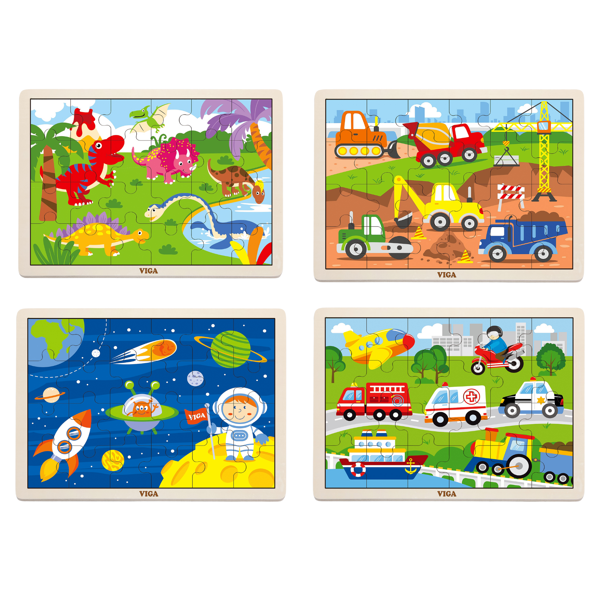 لعبة أحجية الصور المقطوعة من فيجا ديناصورات، مكونة من 24 قطعة، لعبة مونتيسوري الخشبية، تنمي المهارات الحسية والإدراكية والحركية الدقيقة، لعبة تعليمية للأطفال غير سامة وصديقة للبيئة، مناسبة للأولاد والبنات من عمر سنتين فما فوق