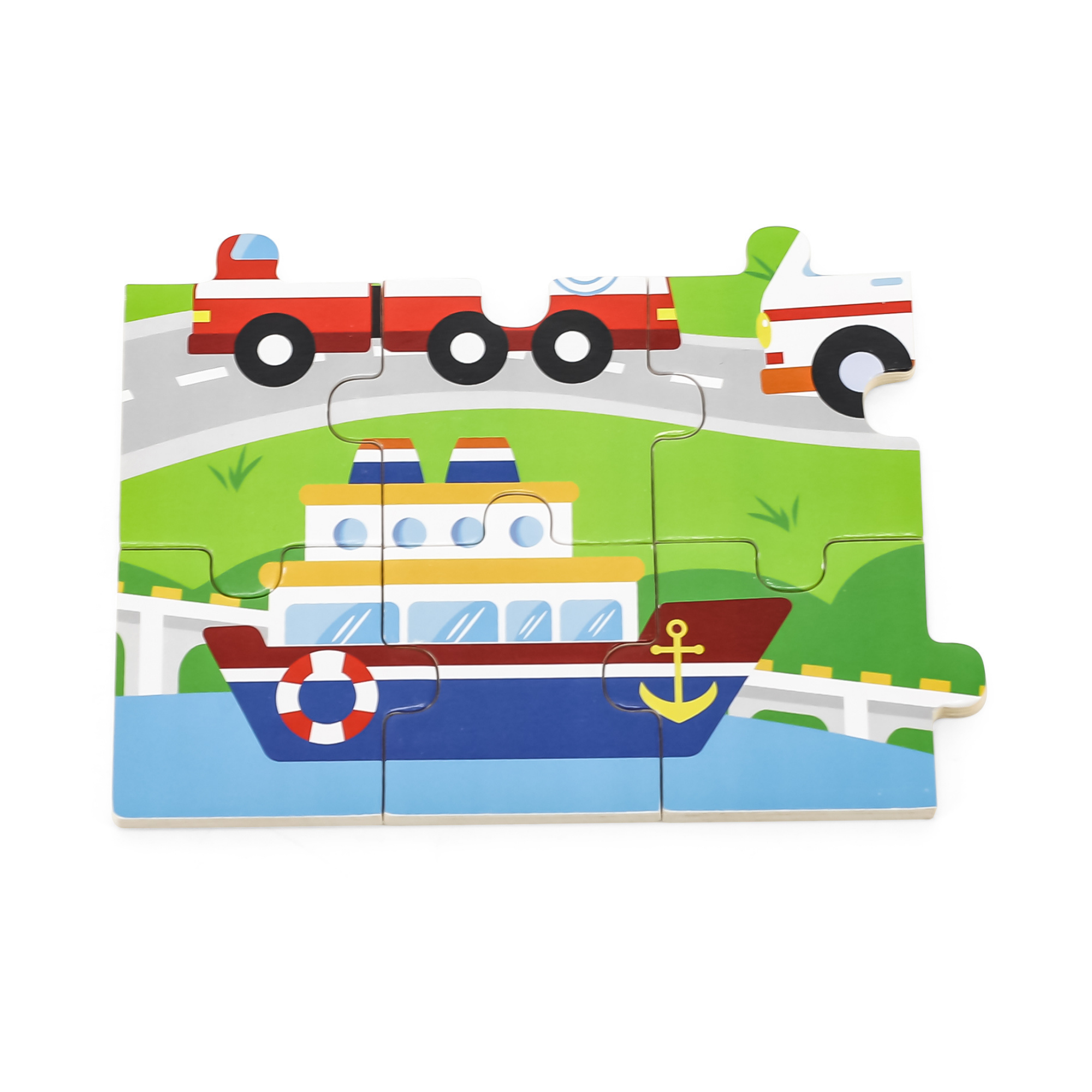 لعبة أحجية الصور المقطوعة من فيجا فيكلز، 24 قطعة، لعبة مونتيسوري الخشبية، تُنمّي المهارات الحسية والإدراكية والحركية الدقيقة، لعبة تعليمية للأطفال غير سامة وصديقة للبيئة، مناسبة للأولاد والبنات من عمر سنتين فما فوق