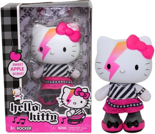 Hello Kitty Doll Rocker 4-Inch, Hello Kitty - Collectable Figure - Gift Idea - Official Merchandise - Toys for Kids & Adults - Cartoons Fans - Model Figure for Collectors and Display