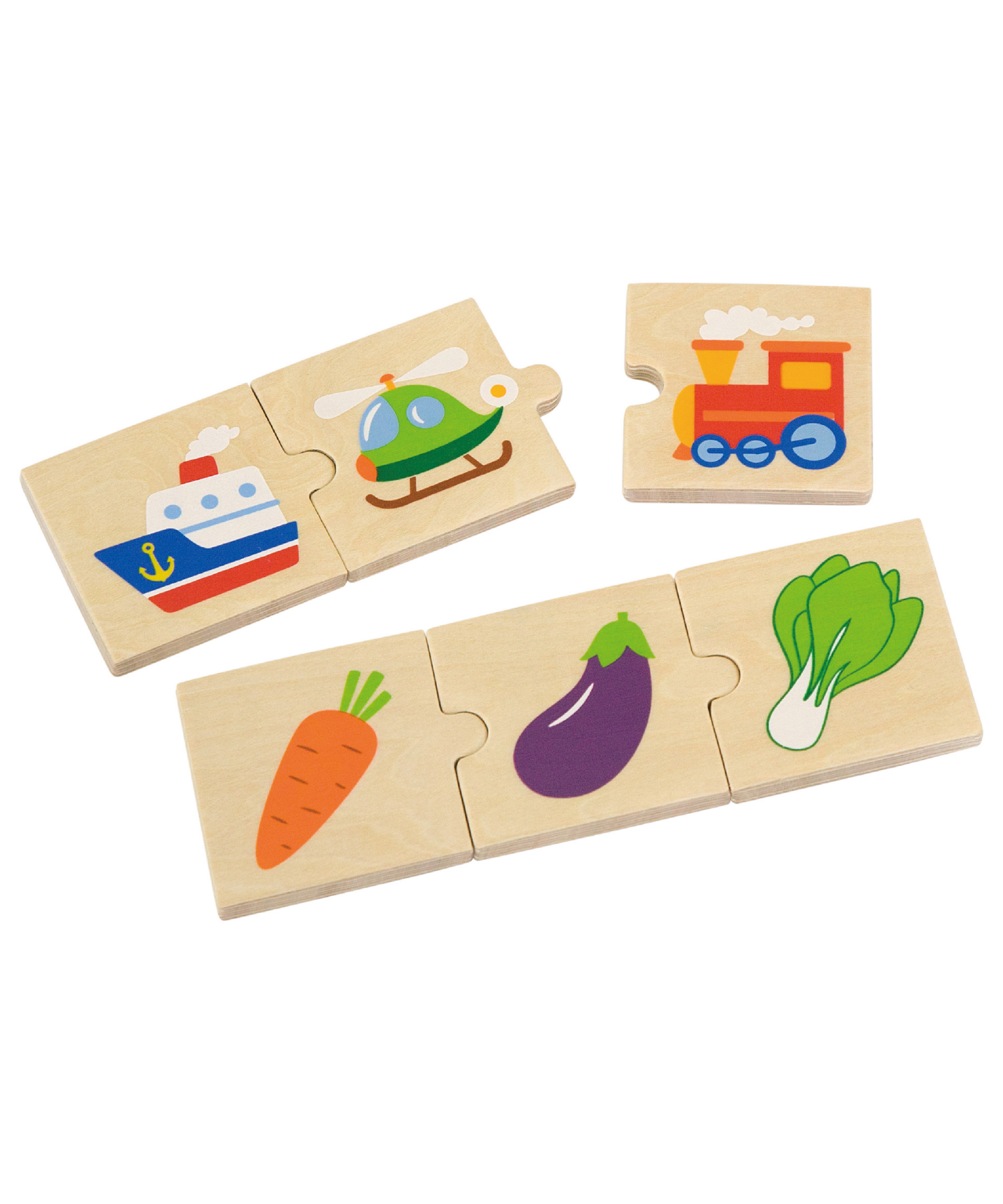 Viga General Categorizing, 24 Piece Mix & Match Puzzle, Montessori Wooden Toy, Develops Sensory, Cognitive & Fine Motor Skills, Non-Toxic & Eco-friendly Kids Educational Toy, 18M+