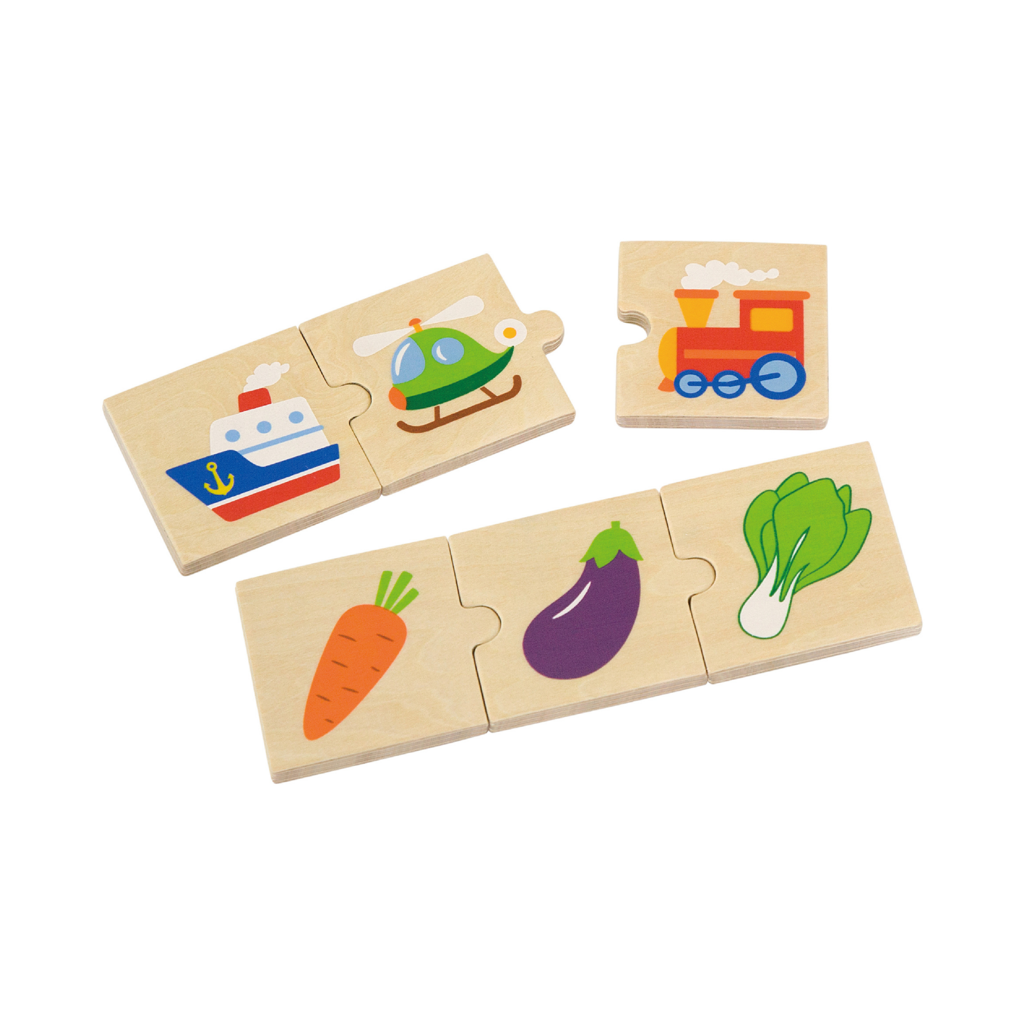 Viga General Categorizing, 24 Piece Mix & Match Puzzle, Montessori Wooden Toy, Develops Sensory, Cognitive & Fine Motor Skills, Non-Toxic & Eco-friendly Kids Educational Toy, 18M+