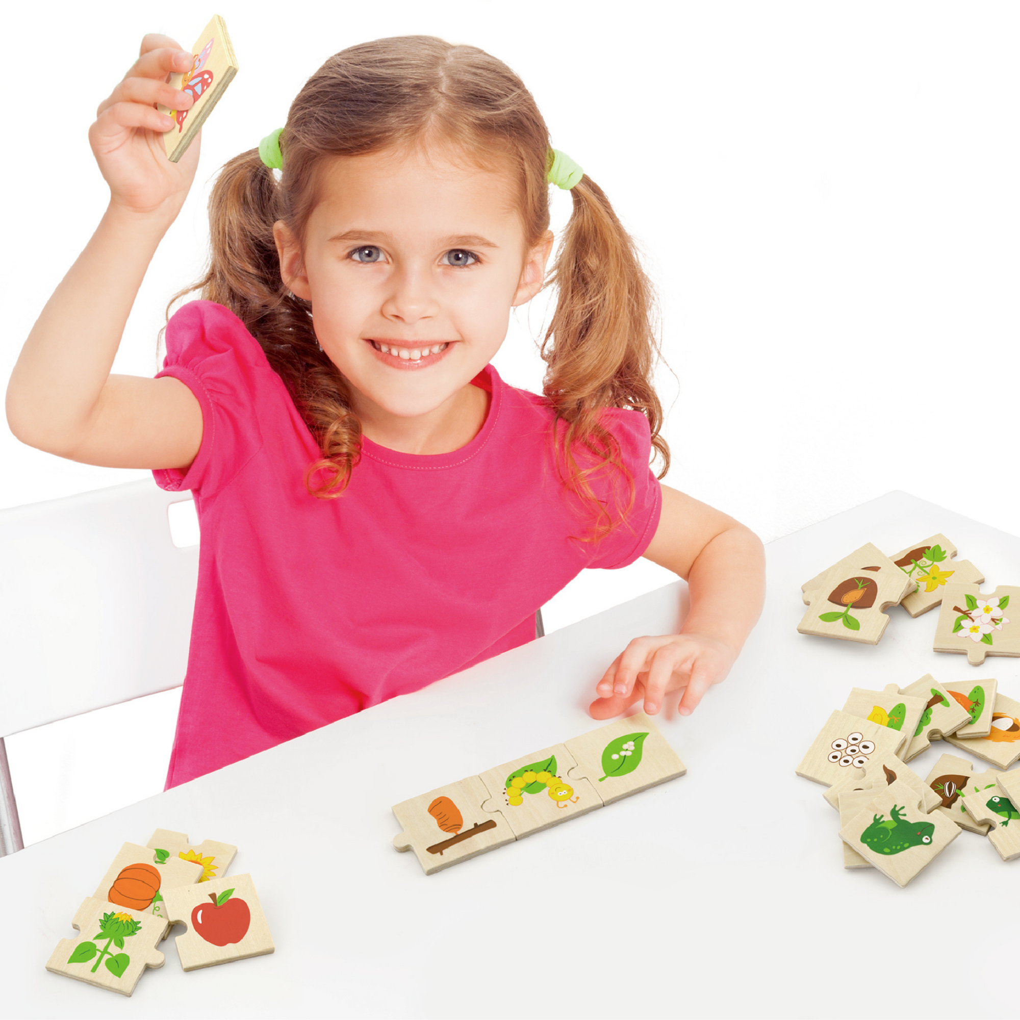 لعبة فيجا لتنمية النباتات والحيوانات، 24 قطعة، لعبة مونتيسوري خشبية، تُنمّي المهارات الحسية والإدراكية والحركية الدقيقة، غير سامة وصديقة للبيئة، مناسبة للأطفال من عمر 18 شهرًا فما فوق