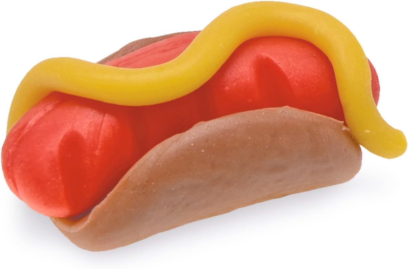 Simba Art & Fun Burger Kneading Set, 4 x 50g Modelling Dough with Grill & Accessories, 13-Piece Clay Set for Kids 3+