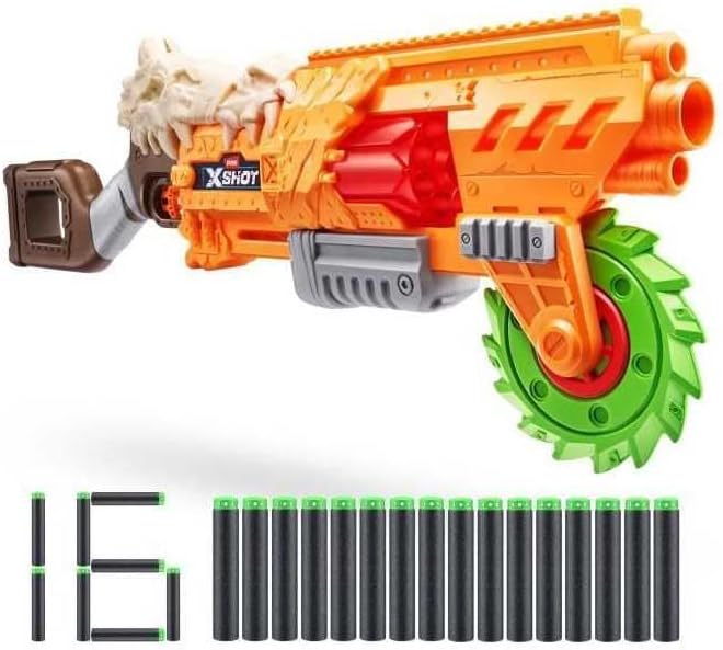 X-Shot Insanity Horrorfire DD Blaster - Action Aiming Game For Kids, Perfect Outdoor Activity For, Teen, Adult, Boys & Girls, Gift For Kids