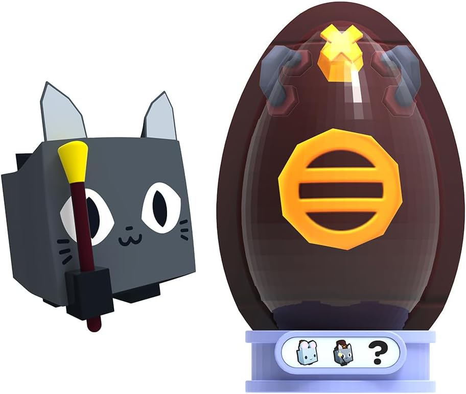 Pet Simulator, Mystery Pet Minifigures 2-Pack, Mystery Eggs, Randomized Minifigure Pets, Accessories & Stands, Series 1, Includes DLC