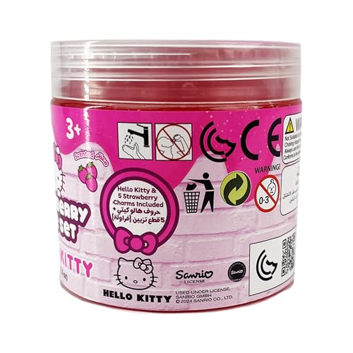 SlimeTime Hello Kitty Single Can 212g, Slime for Girls and Boys,Stress Relief Toy for Kids, Education,School,Party Favor,Gift for Birthday & Christmas, Soft Putty Slime For Kids