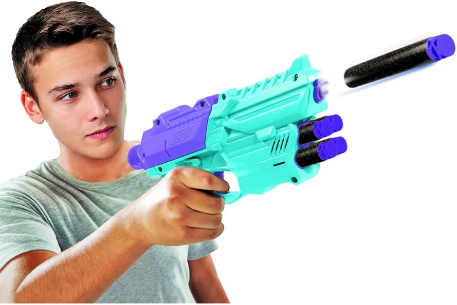 Ambassador Electronic Arcade Hover Shot, Neon Series, Target Shooting Game, Foam Material, Kids 6-12 Years+