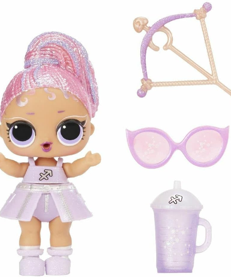 L.O.L. Surprise Present Tots Series 2 Doll with 8 Surprises, Star Sign Themed Fashion Doll, 3 Inch Collectible Toy for Girls