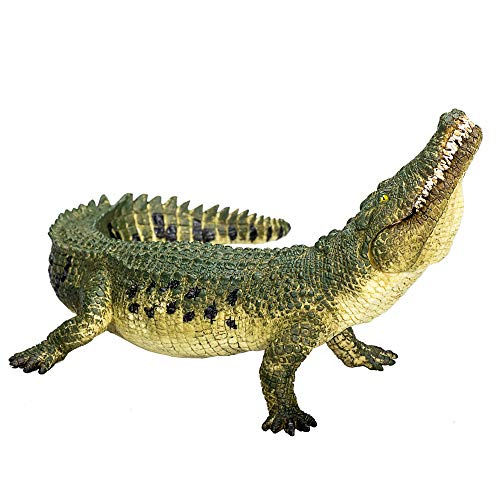 MOJO Crocodile Toy Figure with Moving Jaw, Hand-Painted Wildlife Collectible, Realistic PVC Model, Ages 3+