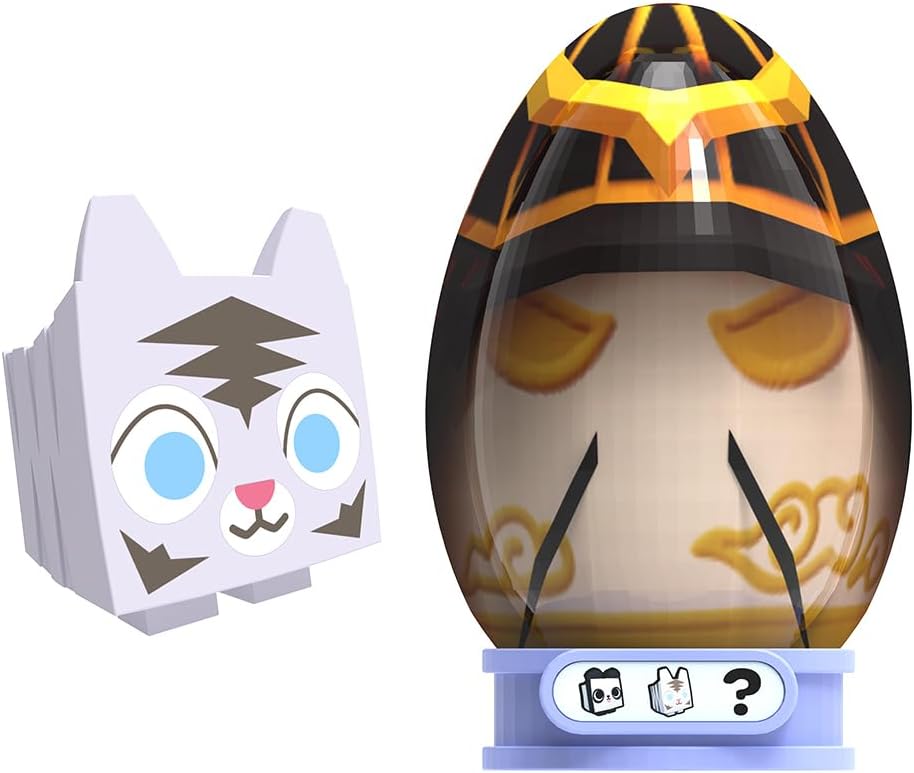 Pet Simulator, Mystery Pet Minifigures 2-Pack, Mystery Eggs, Randomized Minifigure Pets, Accessories & Stands, Series 1, Includes DLC