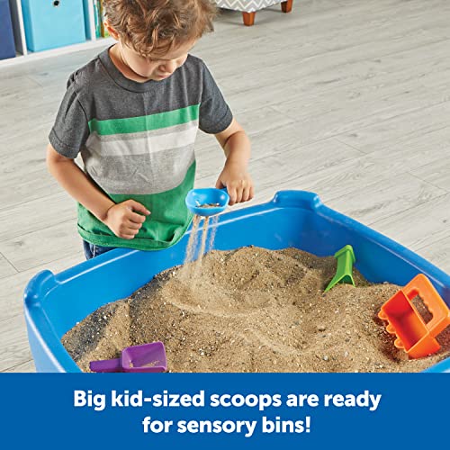 Learning Resources Helping Hands Sensory Scoops, 4 Pieces, Ages 3+, fine Motor Skills Toys for Children, Toddler Water and Sand Play Set