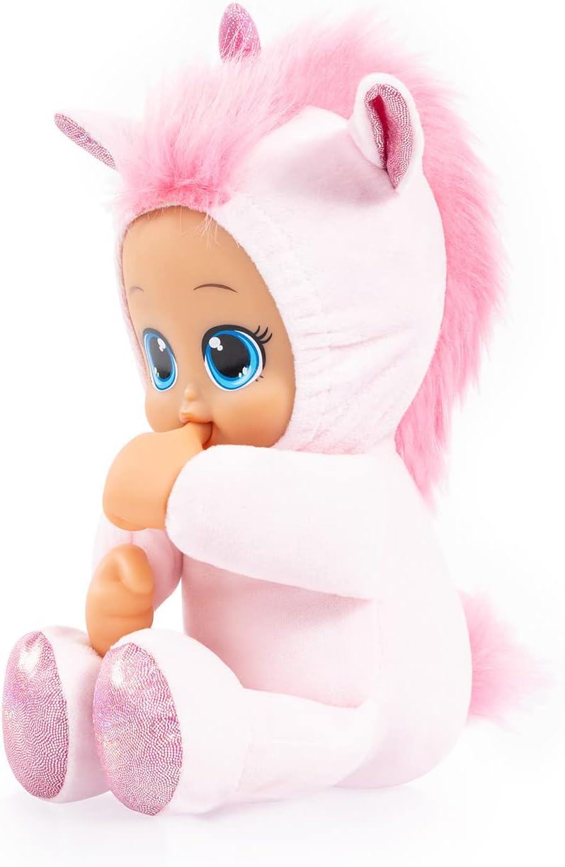 Bayer Funny Baby Doll 30cm Soft Body with Unicorn Romper, Cuddly Role Play Doll for Toddlers, 10M+ Months